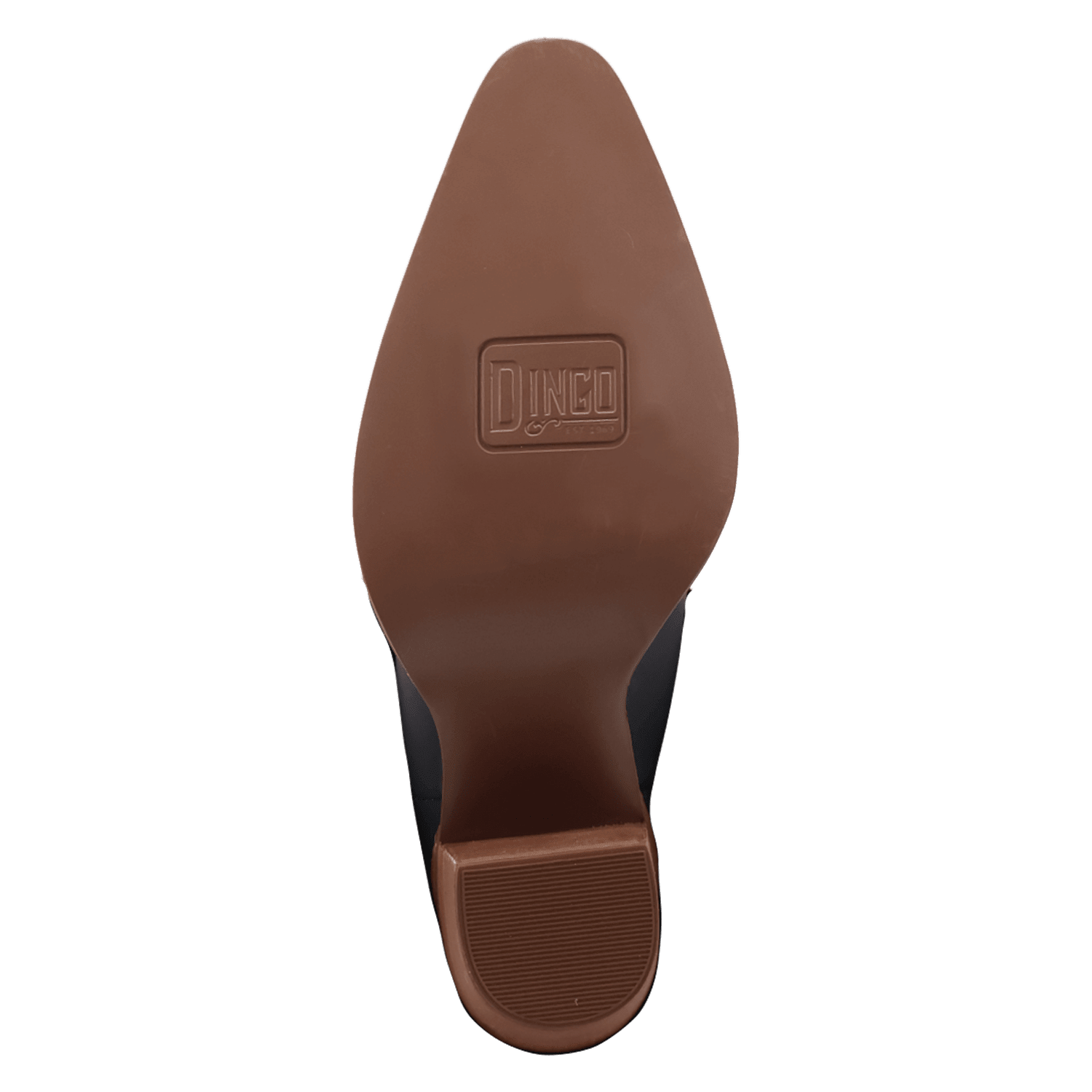 PRODUCT SHOT TEXANI LEATHER BOOT AT OUTSOLE ANGLE