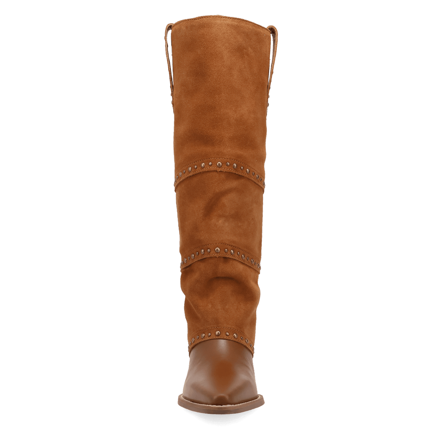 PRODUCT SHOT TEXANI LEATHER BOOT AT FRONT ANGLE