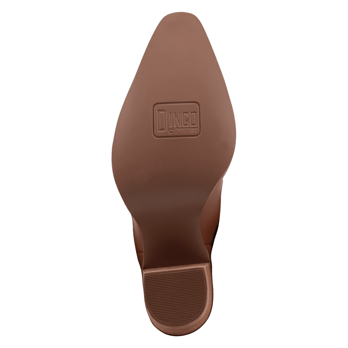 PRODUCT SHOT TEXANI LEATHER BOOT AT OUTSOLE ANGLE