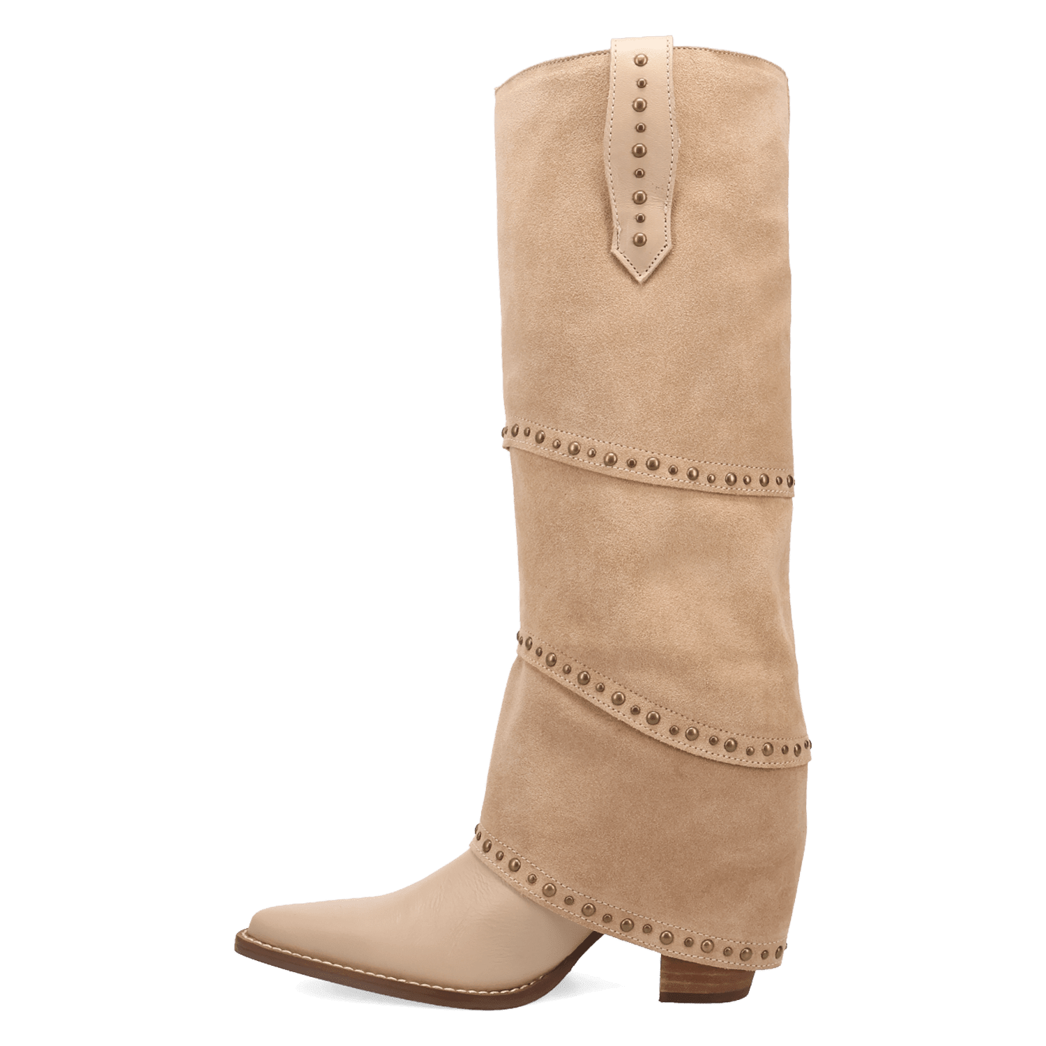 PRODUCT SHOT TEXANI LEATHER BOOT AT 135 DEGREE OUTSIDE ANGLE