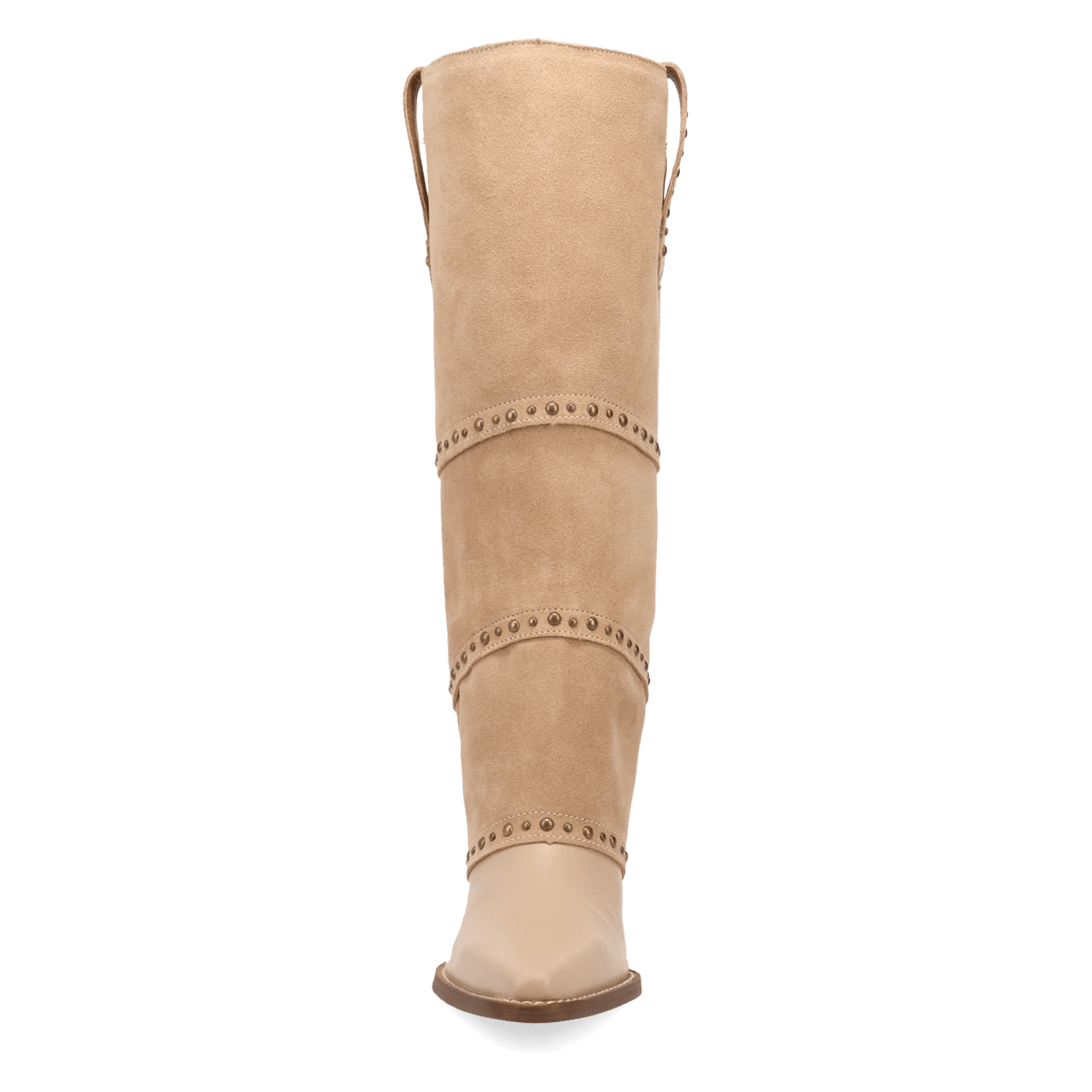 PRODUCT SHOT TEXANI LEATHER BOOT AT FRONT ANGLE