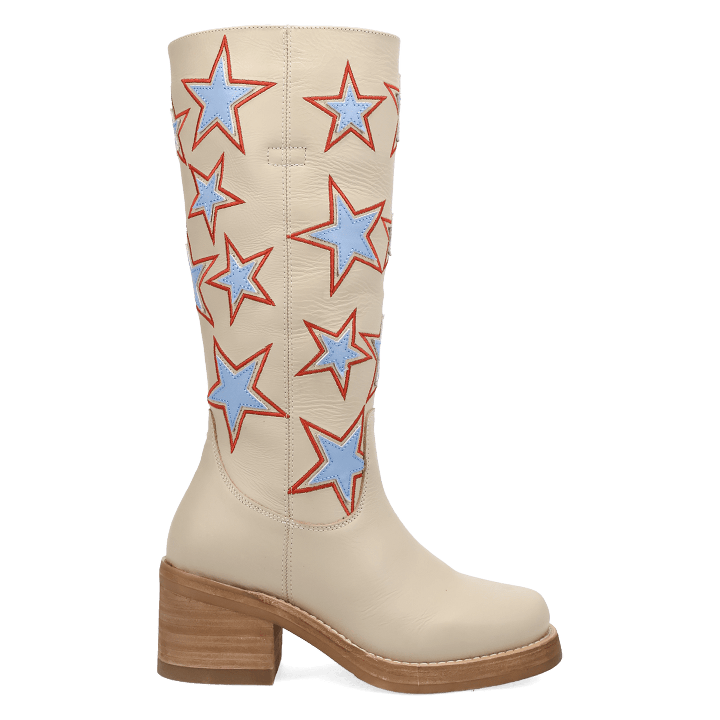 PRODUCT SHOT AMERICAN DREAM LEATHER BOOT AT 90 DEGREE INSIDE ANGLE