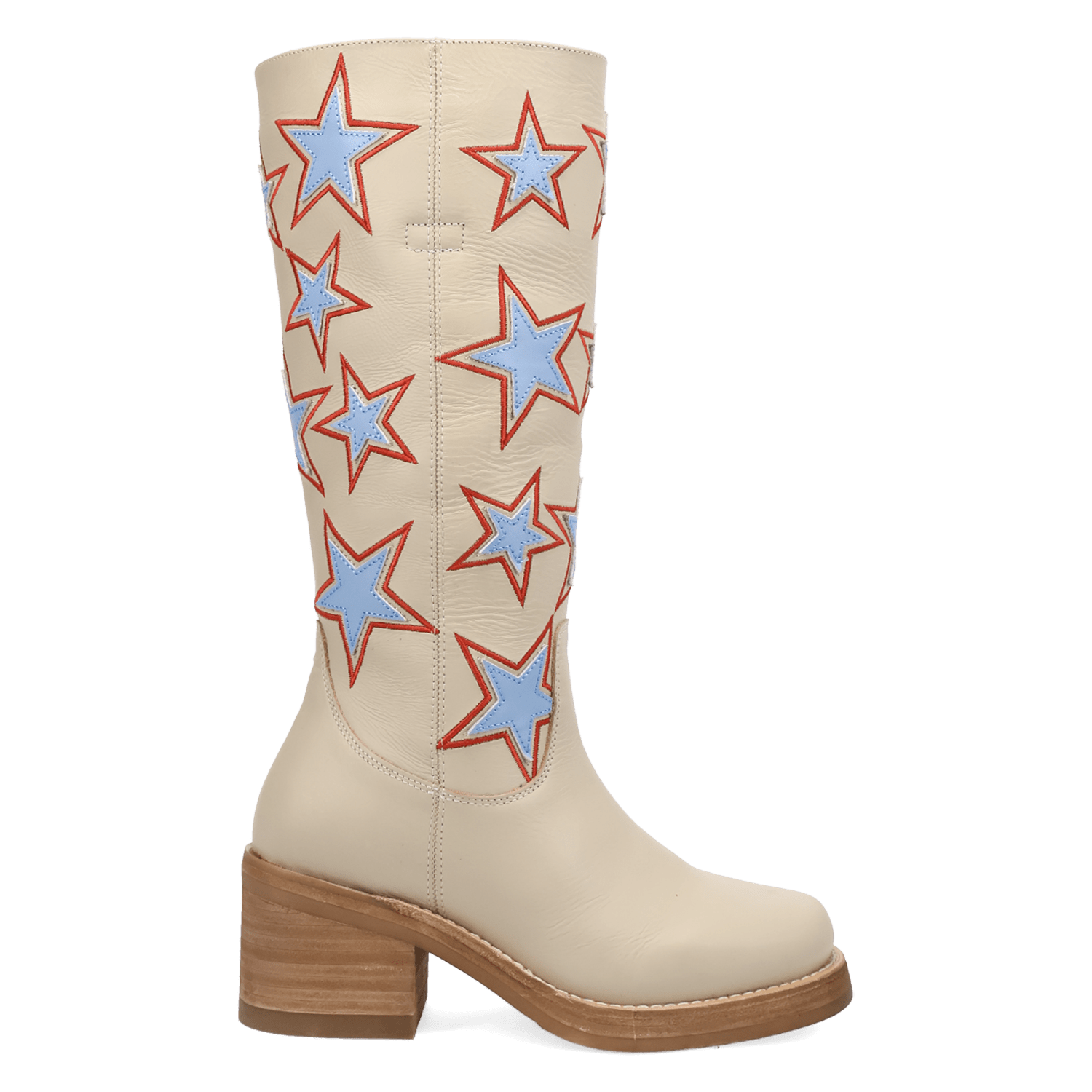 PRODUCT SHOT AMERICAN DREAM LEATHER BOOT AT 90 DEGREE INSIDE ANGLE