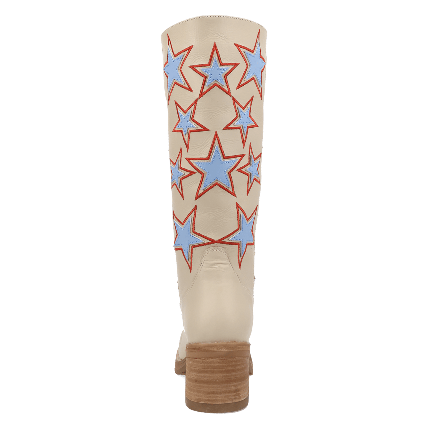 PRODUCT SHOT AMERICAN DREAM LEATHER BOOT AT 180 DEGREE BACK ANGLE