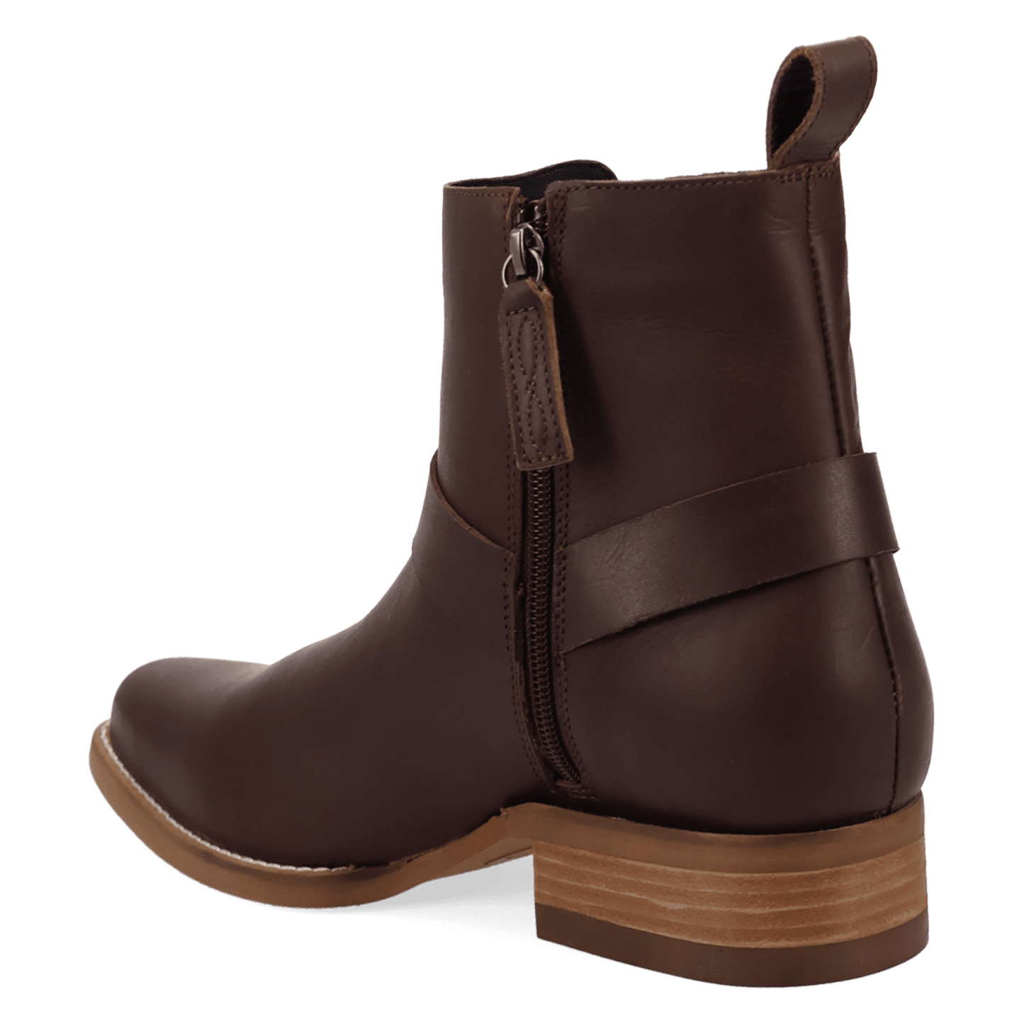 PRODUCT SHOT ROWDY LEATHER BOOT AT 270 DEGREE ANGLE