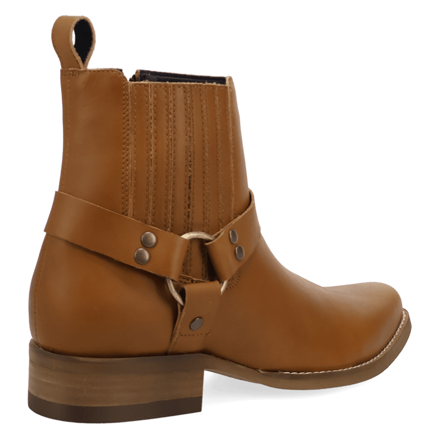 PRODUCT SHOT ROWDY LEATHER BOOT AT 315 DEGREE ANGLE