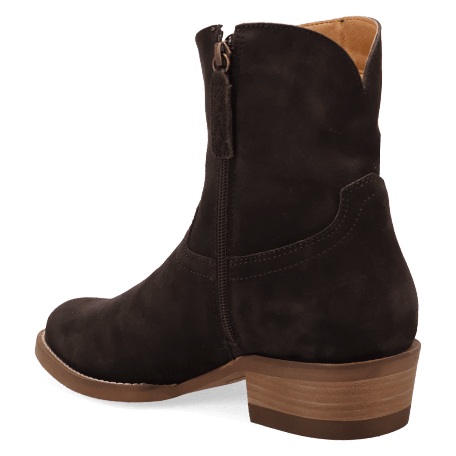 PRODUCT SHOT NIGHT SHIFT LEATHER BOOT AT 270 DEGREE ANGLE