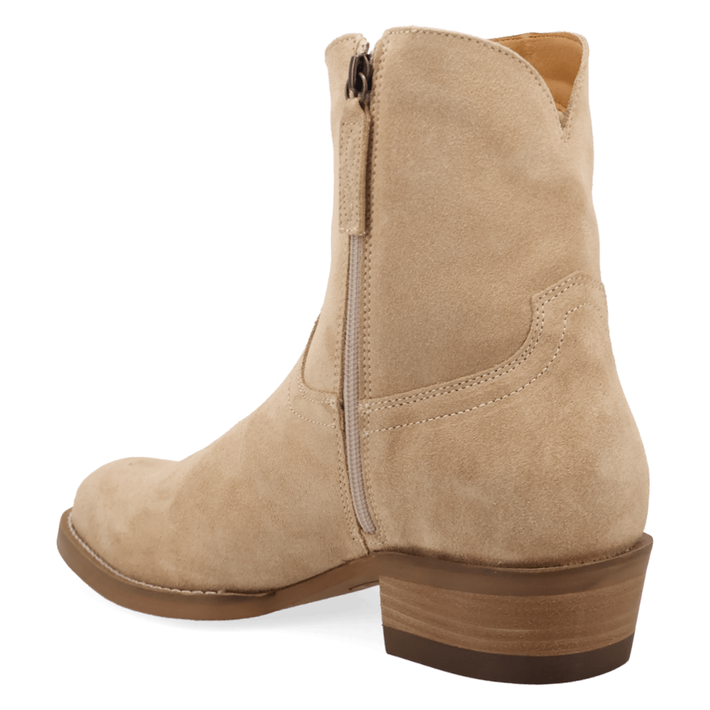 PRODUCT SHOT NIGHT SHIFT LEATHER BOOT AT 270 DEGREE ANGLE