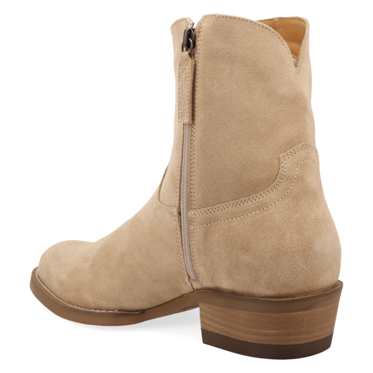 PRODUCT SHOT NIGHT SHIFT LEATHER BOOT AT 270 DEGREE ANGLE