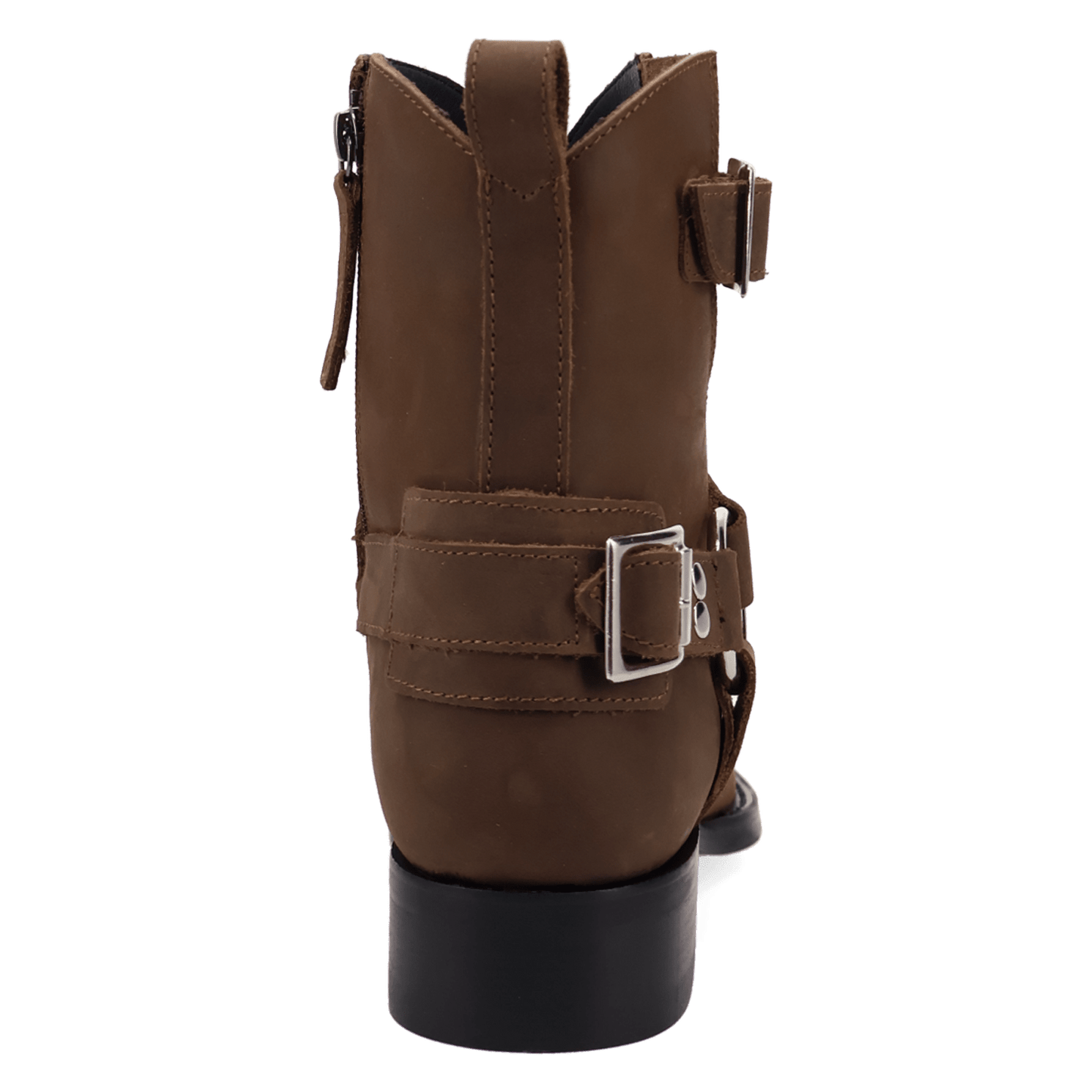 PRODUCT SHOT RENEGADE LEATHER BOOT AT 180 DEGREE BACK ANGLE