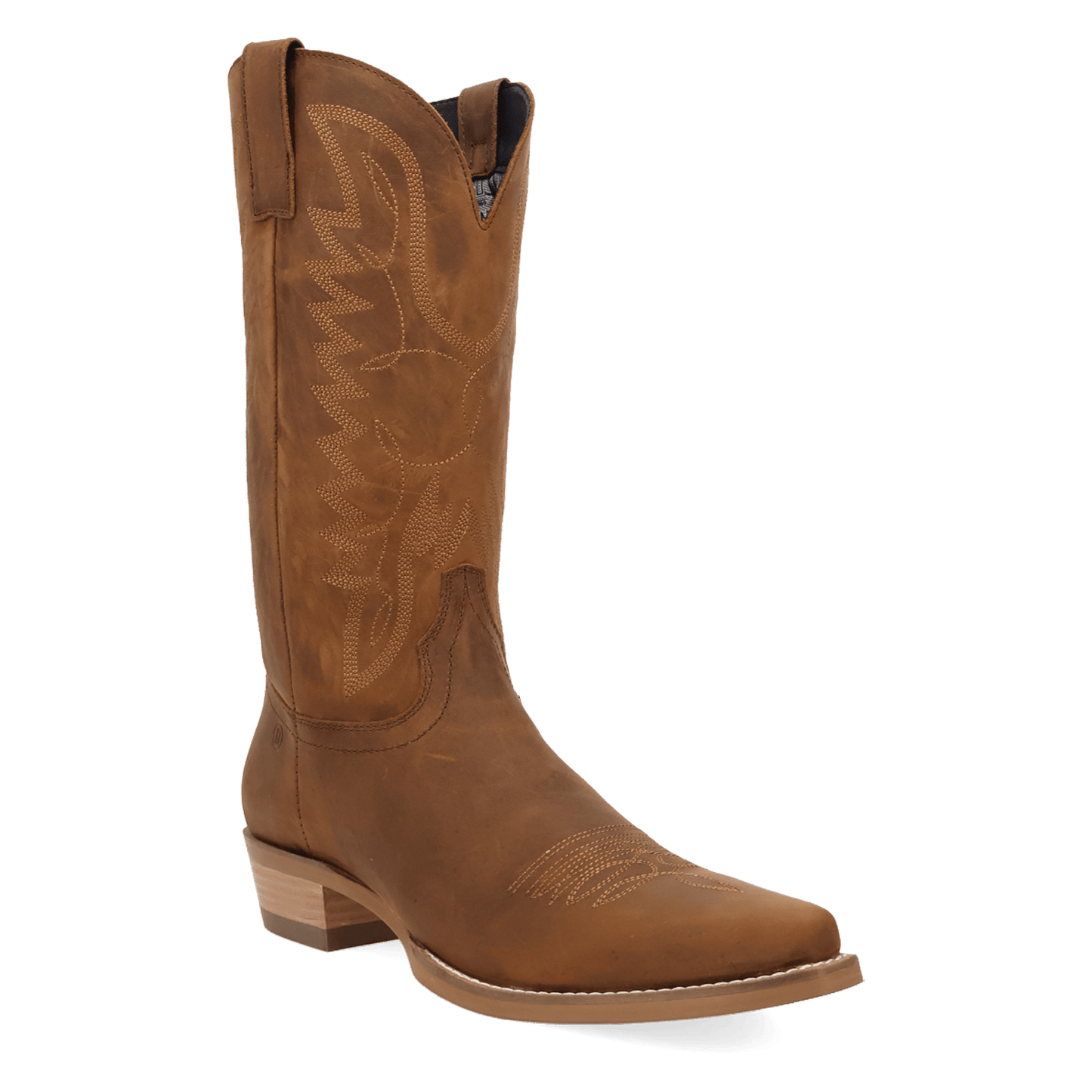 PRODUCT SHOT WORKHORSE LEATHER BOOT AT 45 DEGREE ANGLE