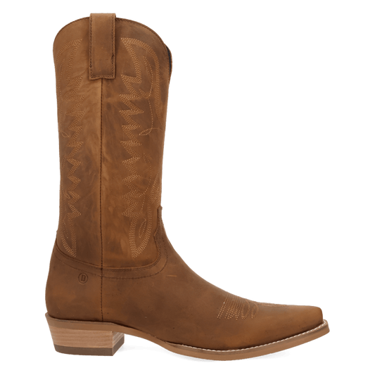 PRODUCT SHOT WORKHORSE LEATHER BOOT AT 90 DEGREE INSIDE ANGLE