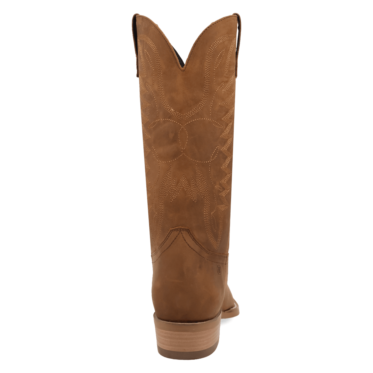 PRODUCT SHOT WORKHORSE LEATHER BOOT AT 180 DEGREE BACK ANGLE