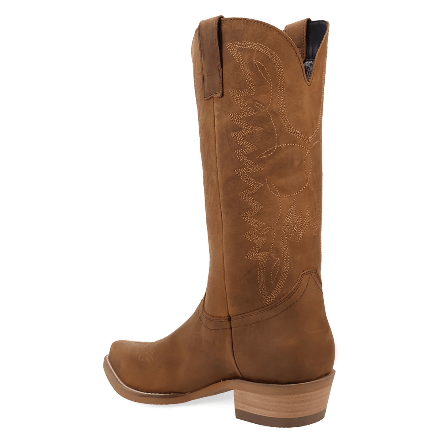 PRODUCT SHOT WORKHORSE LEATHER BOOT AT 270 DEGREE ANGLE