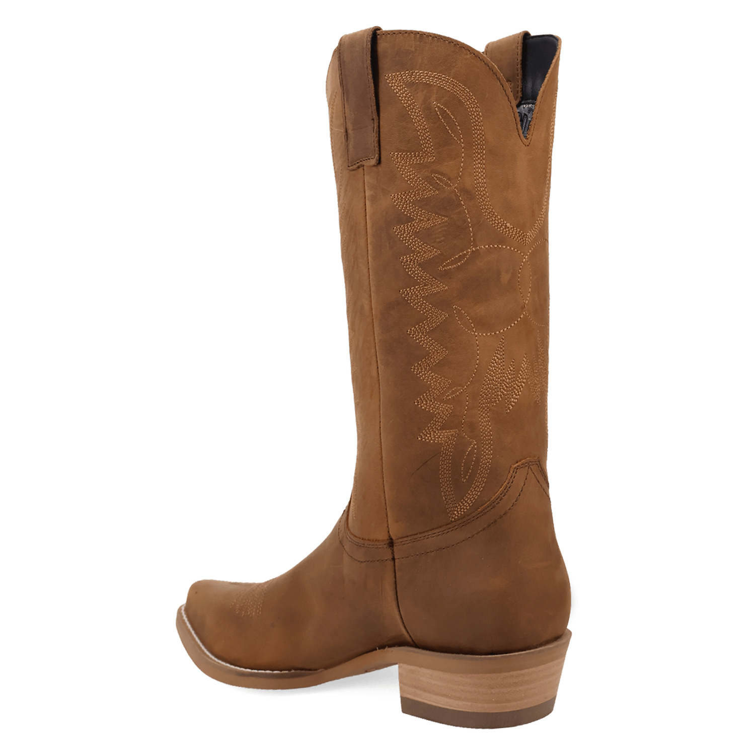 PRODUCT SHOT WORKHORSE LEATHER BOOT AT 270 DEGREE ANGLE
