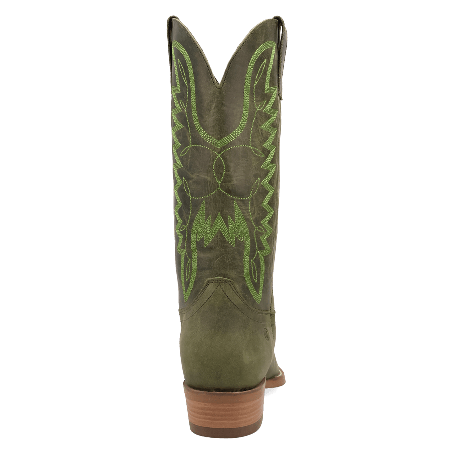 PRODUCT SHOT WORKHORSE LEATHER BOOT AT 180 DEGREE BACK ANGLE