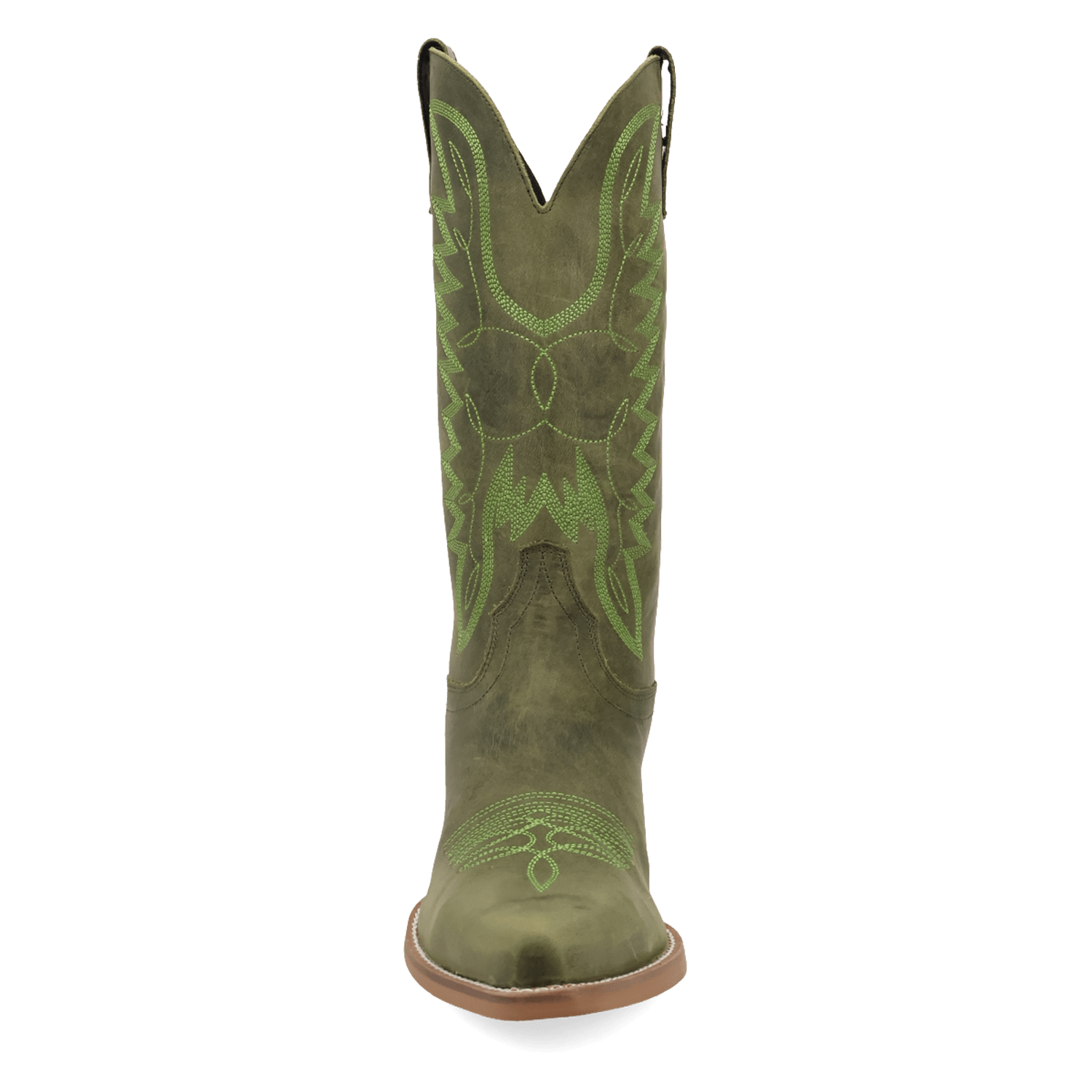 PRODUCT SHOT WORKHORSE LEATHER BOOT AT FRONT ANGLE