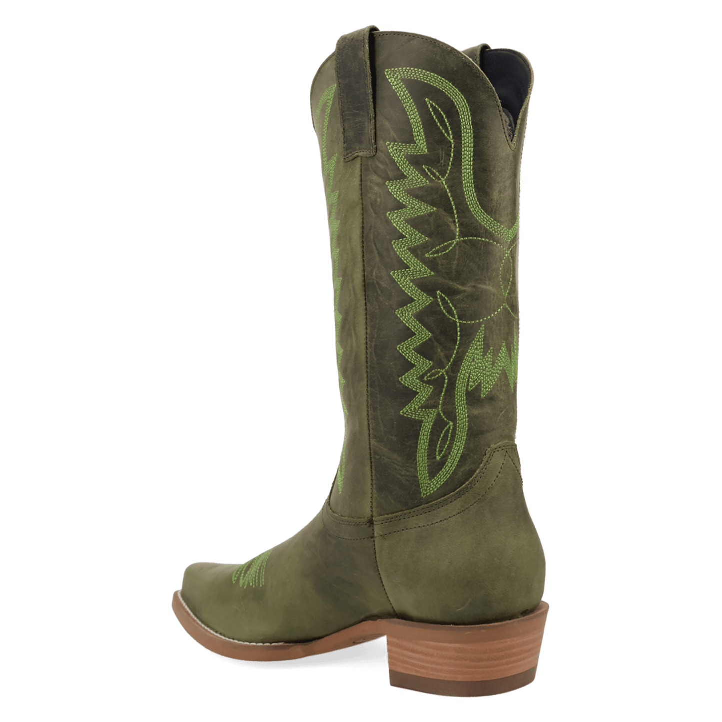 PRODUCT SHOT WORKHORSE LEATHER BOOT AT 270 DEGREE ANGLE