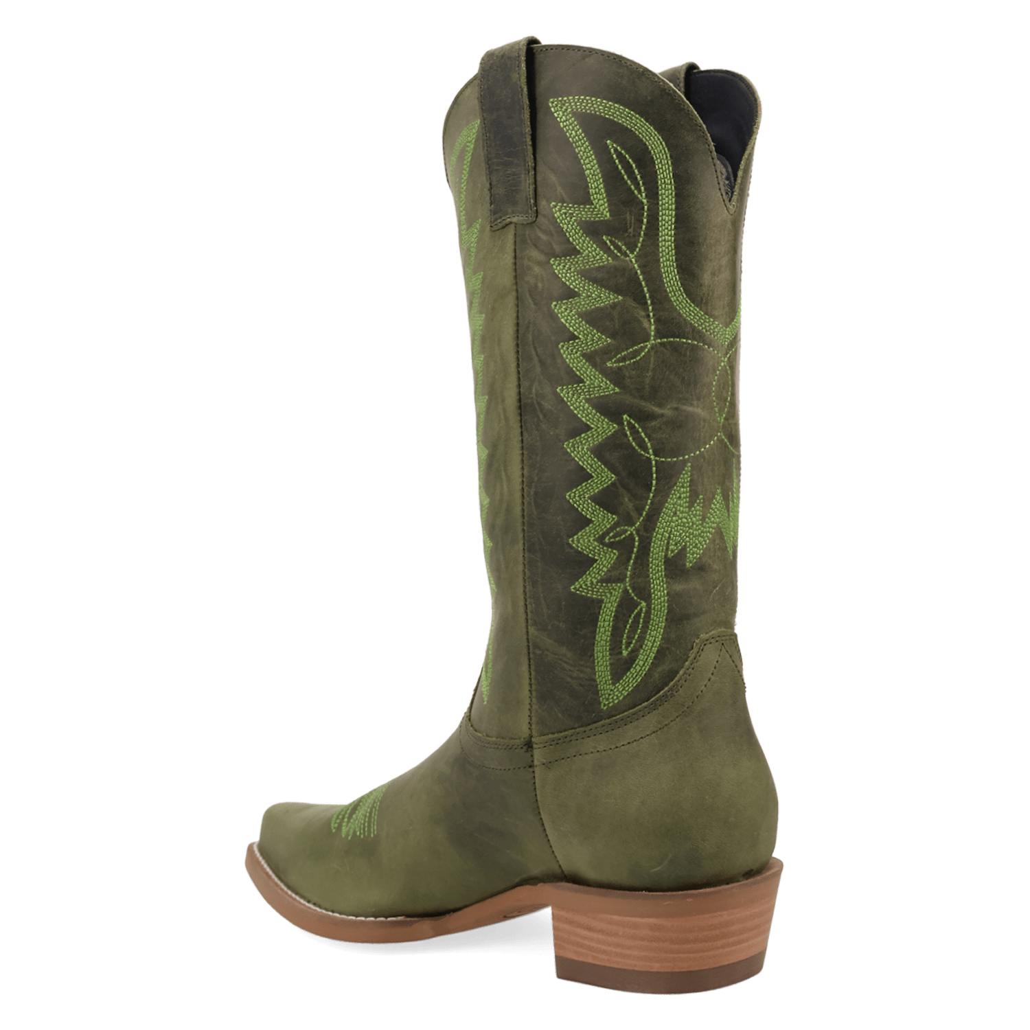 PRODUCT SHOT WORKHORSE LEATHER BOOT AT 270 DEGREE ANGLE