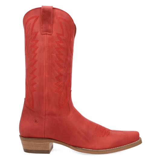 PRODUCT SHOT WORKHORSE LEATHER BOOT AT 90 DEGREE INSIDE ANGLE