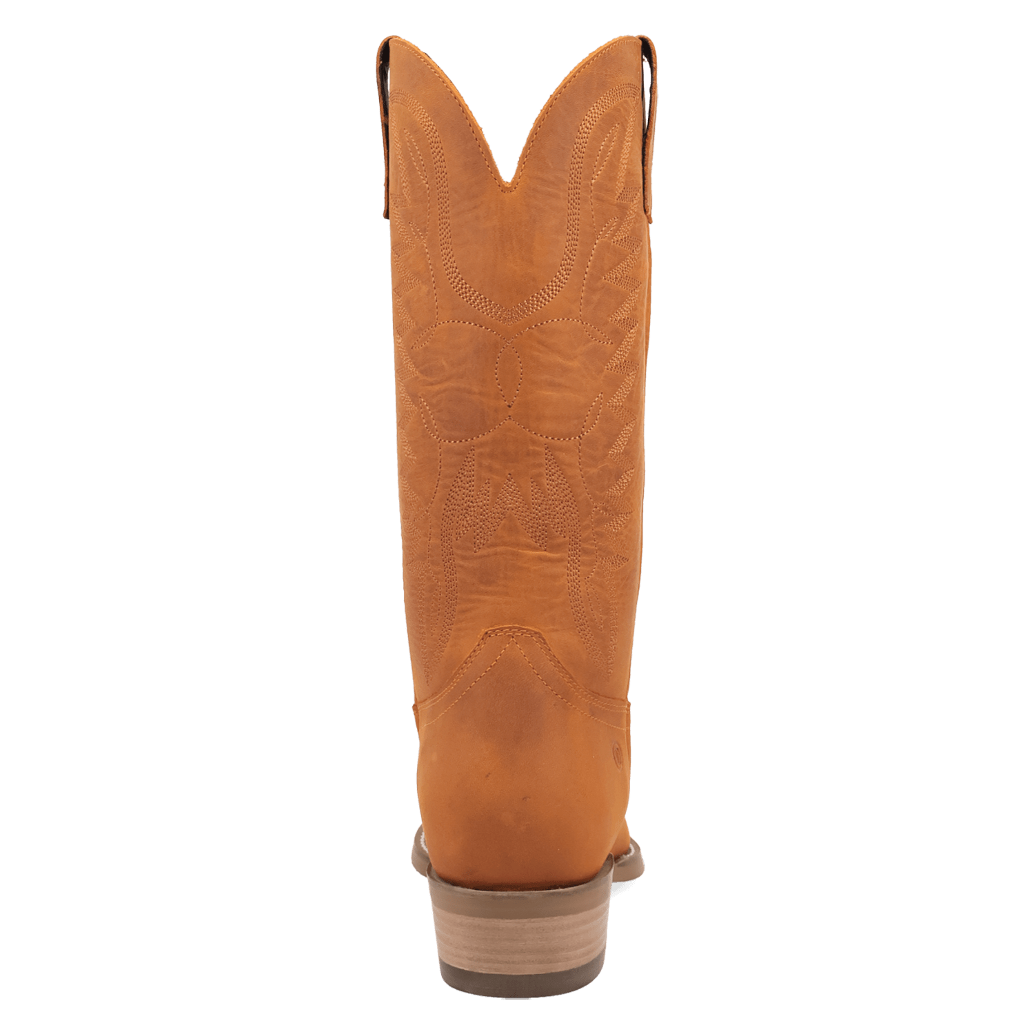 PRODUCT SHOT WORKHORSE LEATHER BOOT AT 180 DEGREE BACK ANGLE