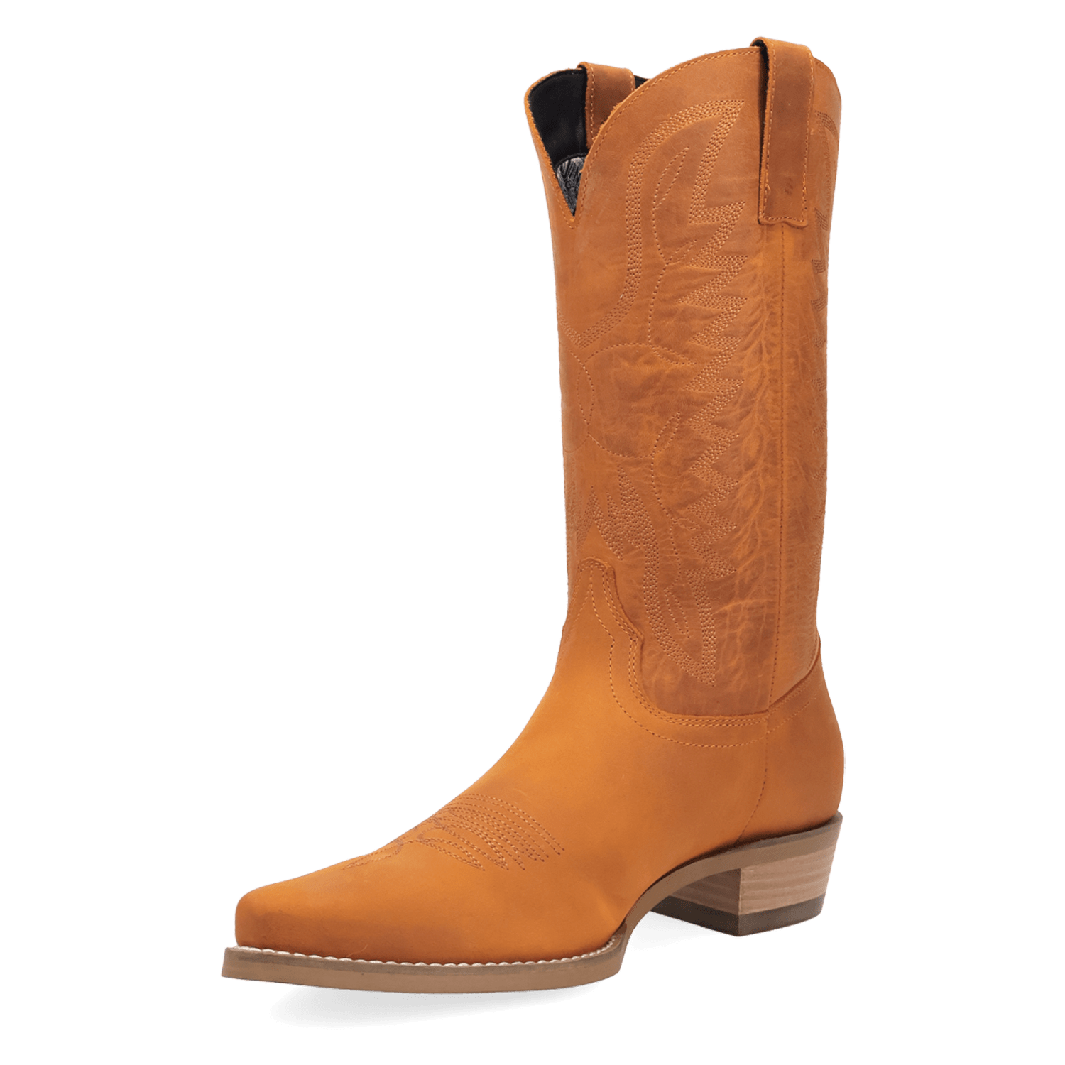 PRODUCT SHOT WORKHORSE LEATHER BOOT AT 225 DEGREE ANGLE
