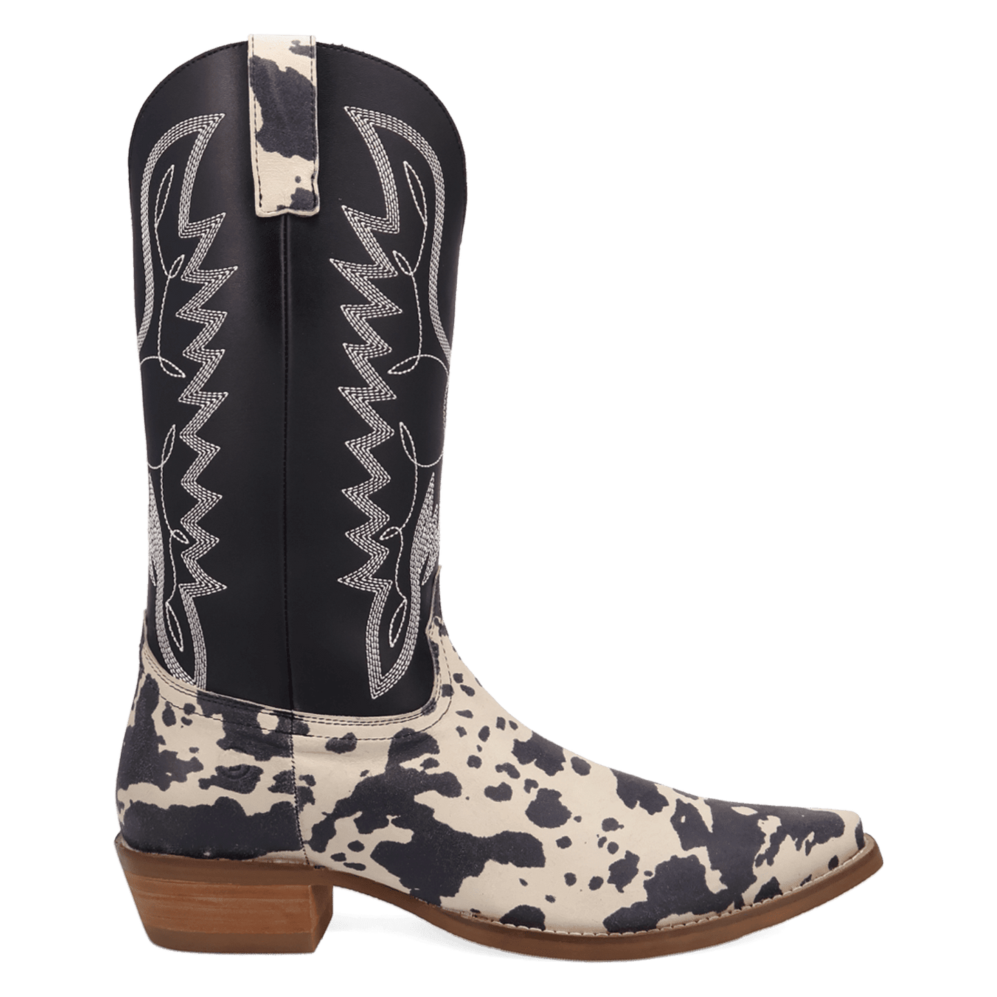 PRODUCT SHOT BULL'S EYE LEATHER BOOT AT 90 DEGREE INSIDE ANGLE