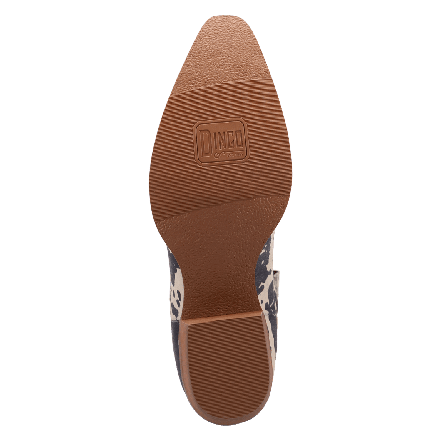 PRODUCT SHOT BULL'S EYE LEATHER BOOT AT OUTSOLE ANGLE