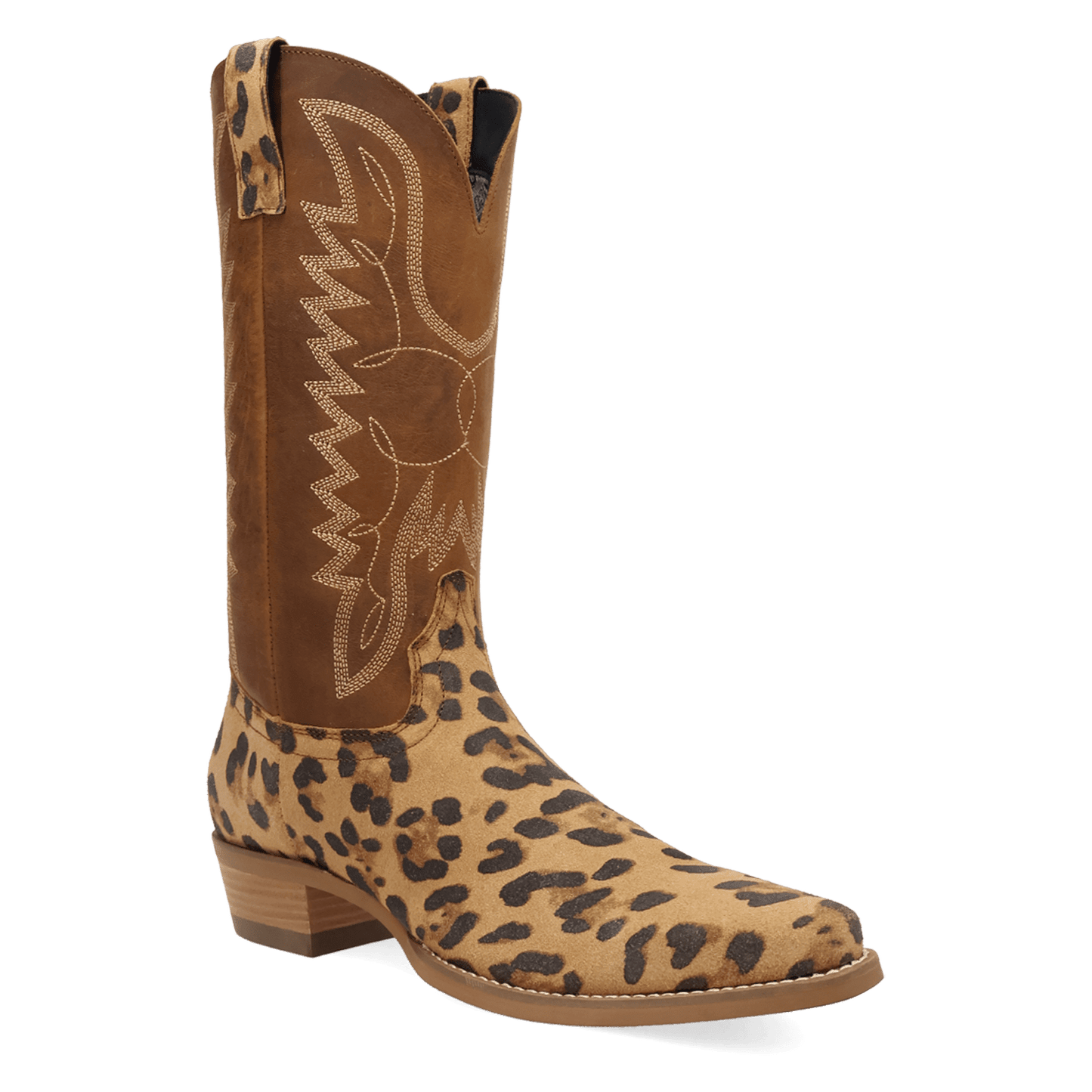 PRODUCT SHOT BULL'S EYE LEATHER BOOT AT 45 DEGREE ANGLE