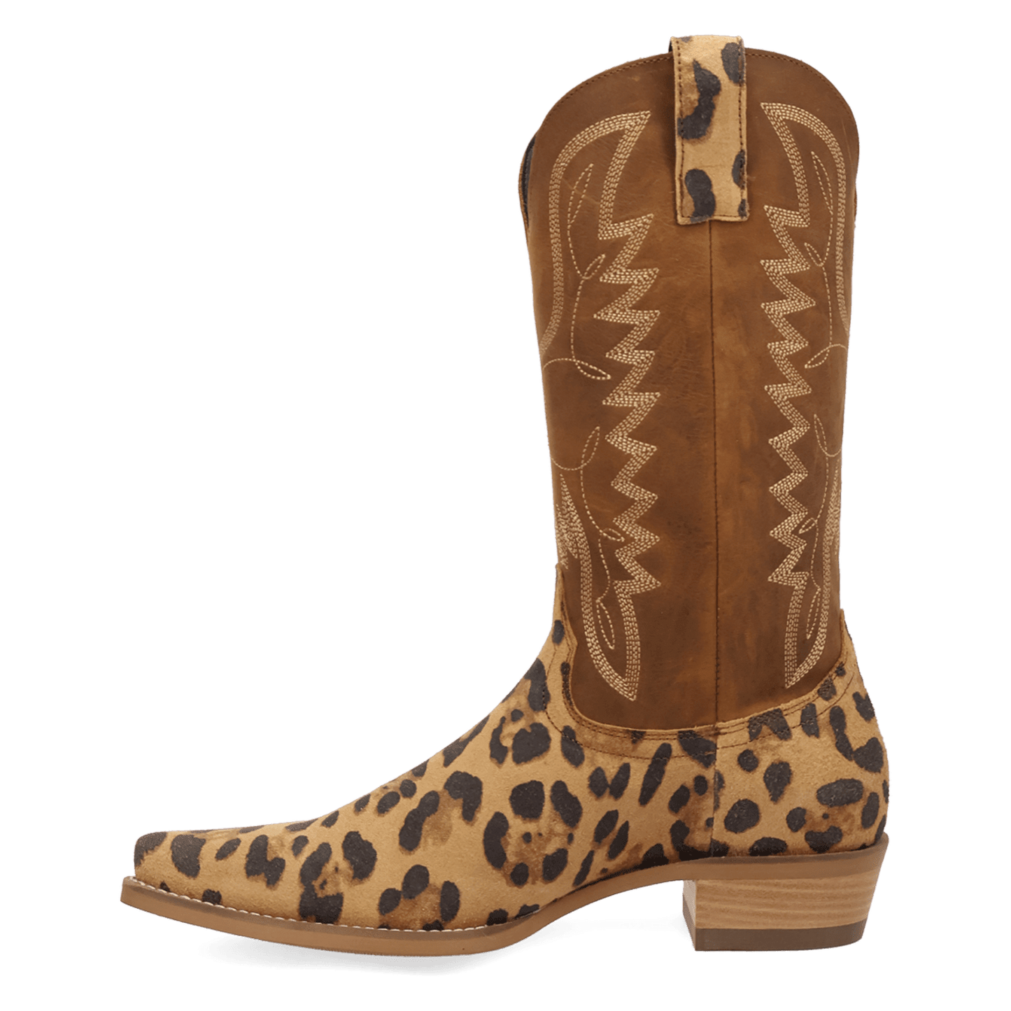 PRODUCT SHOT BULL'S EYE LEATHER BOOT AT 135 DEGREE OUTSIDE ANGLE