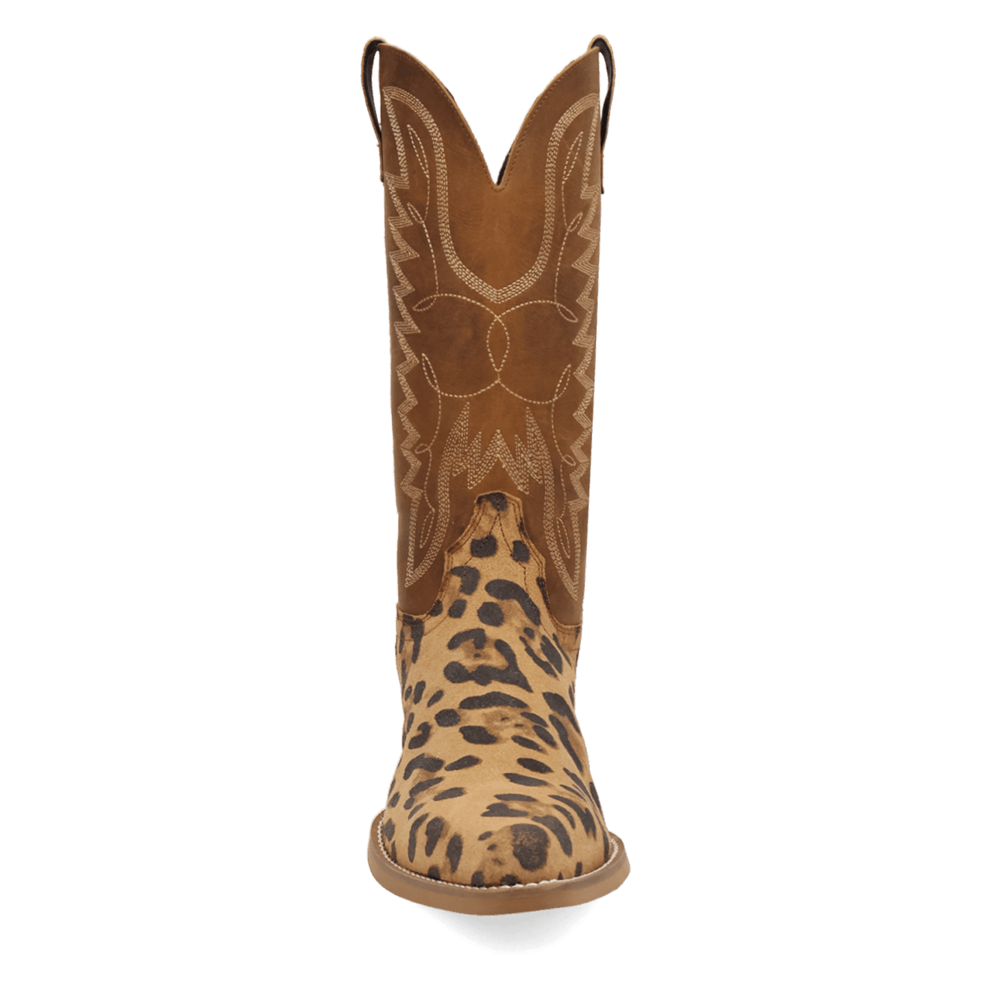 PRODUCT SHOT BULL'S EYE LEATHER BOOT AT FRONT ANGLE