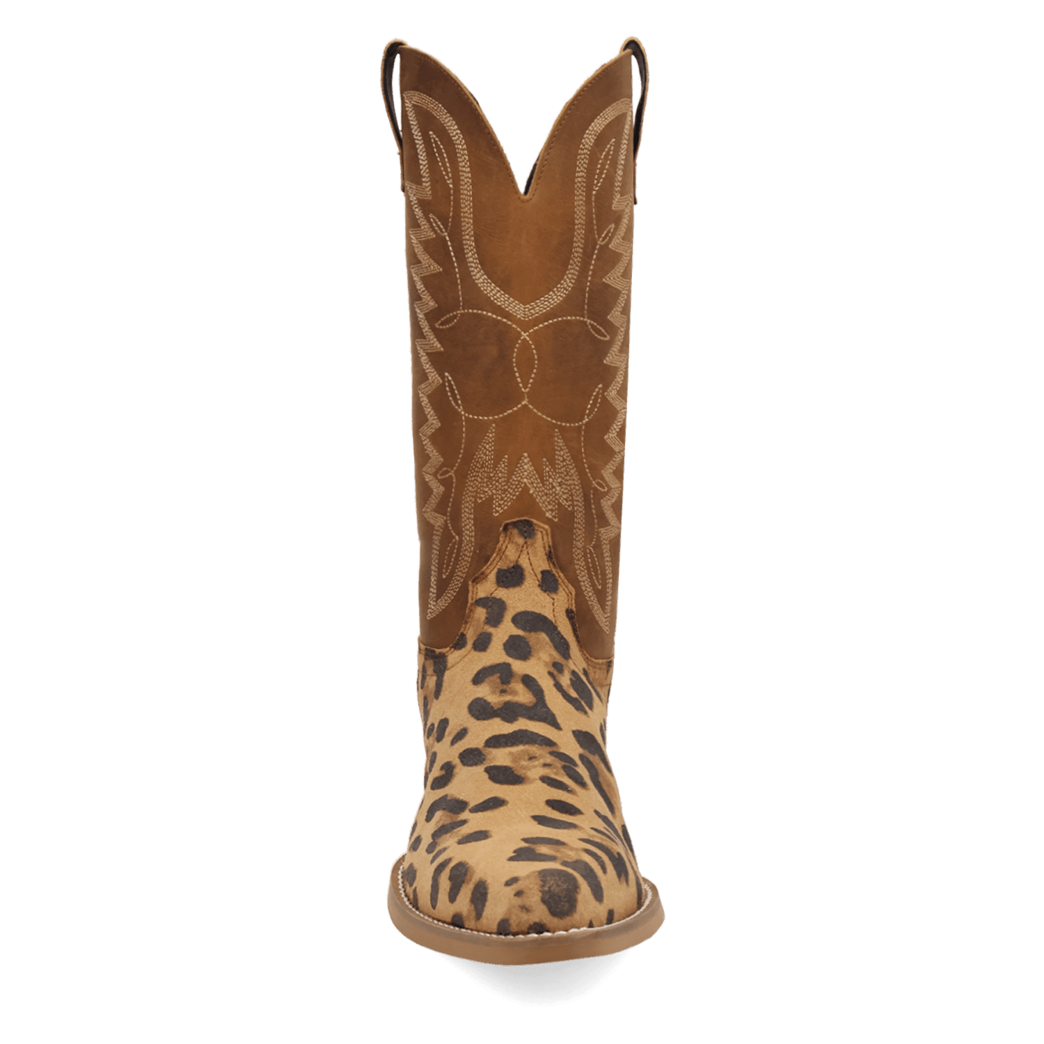 PRODUCT SHOT BULL'S EYE LEATHER BOOT AT FRONT ANGLE