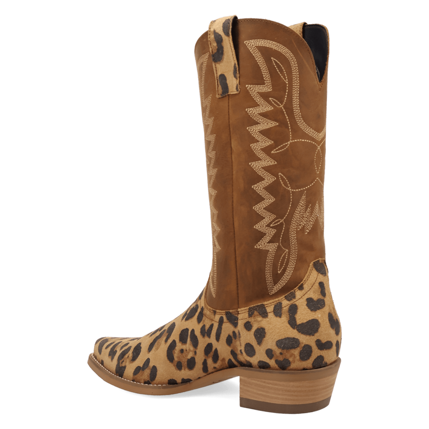 PRODUCT SHOT BULL'S EYE LEATHER BOOT AT 270 DEGREE ANGLE