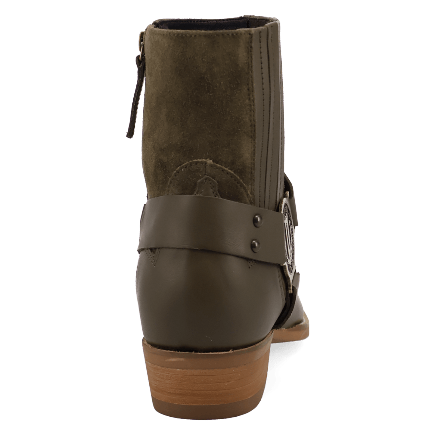 PRODUCT SHOT BANDIT LEATHER BOOT AT 180 DEGREE BACK ANGLE
