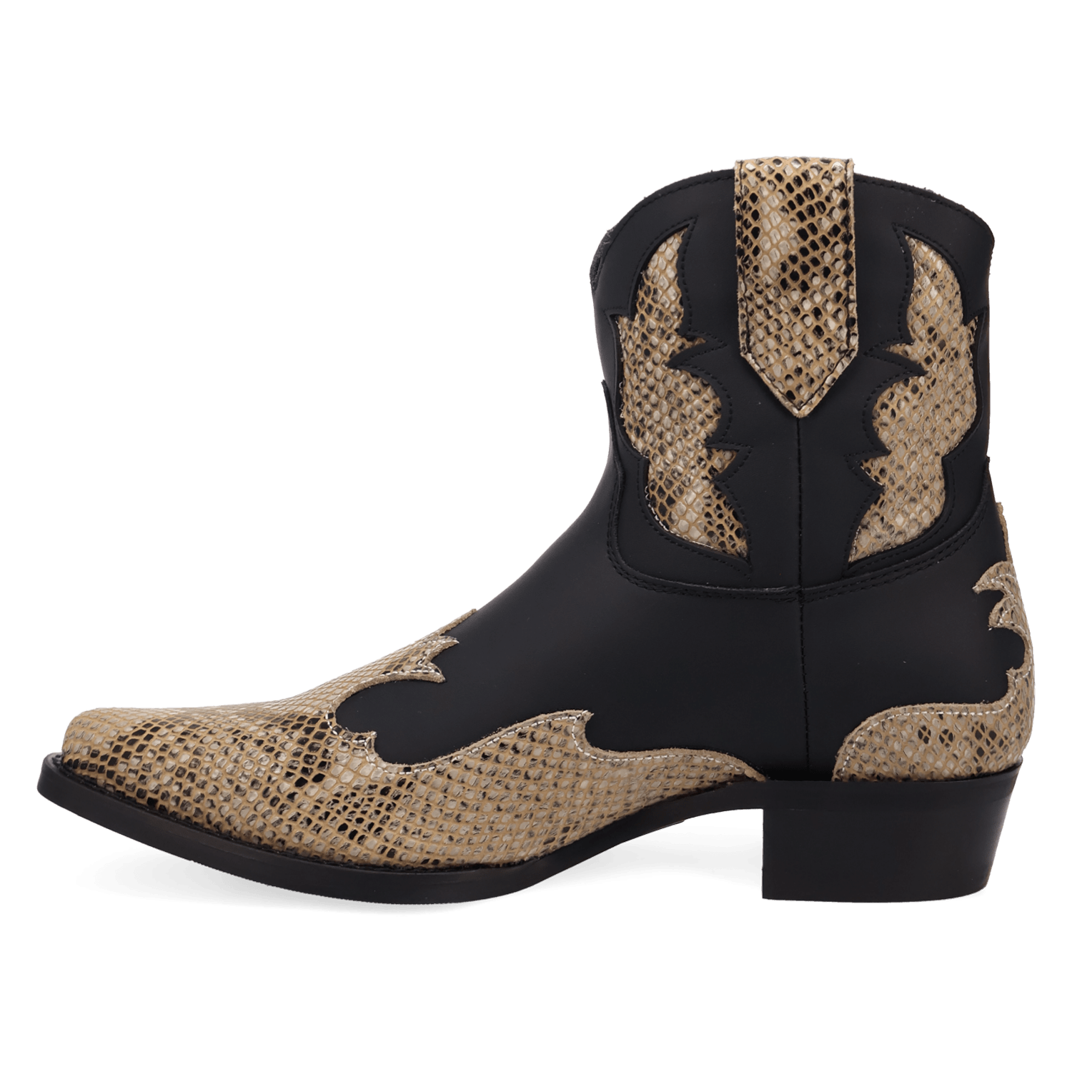 PRODUCT SHOT SERPICO LEATHER BOOT AT 135 DEGREE OUTSIDE ANGLE