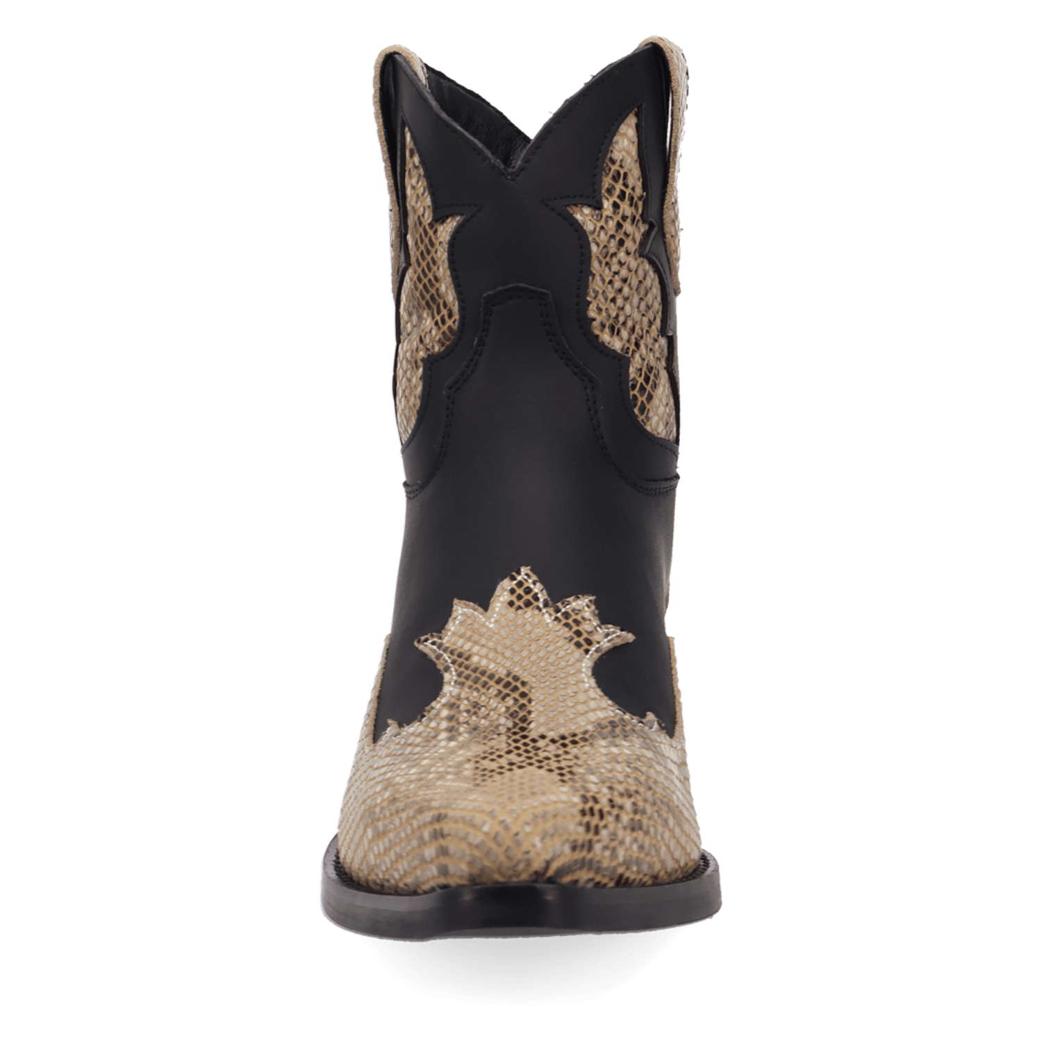 PRODUCT SHOT SERPICO LEATHER BOOT AT FRONT ANGLE