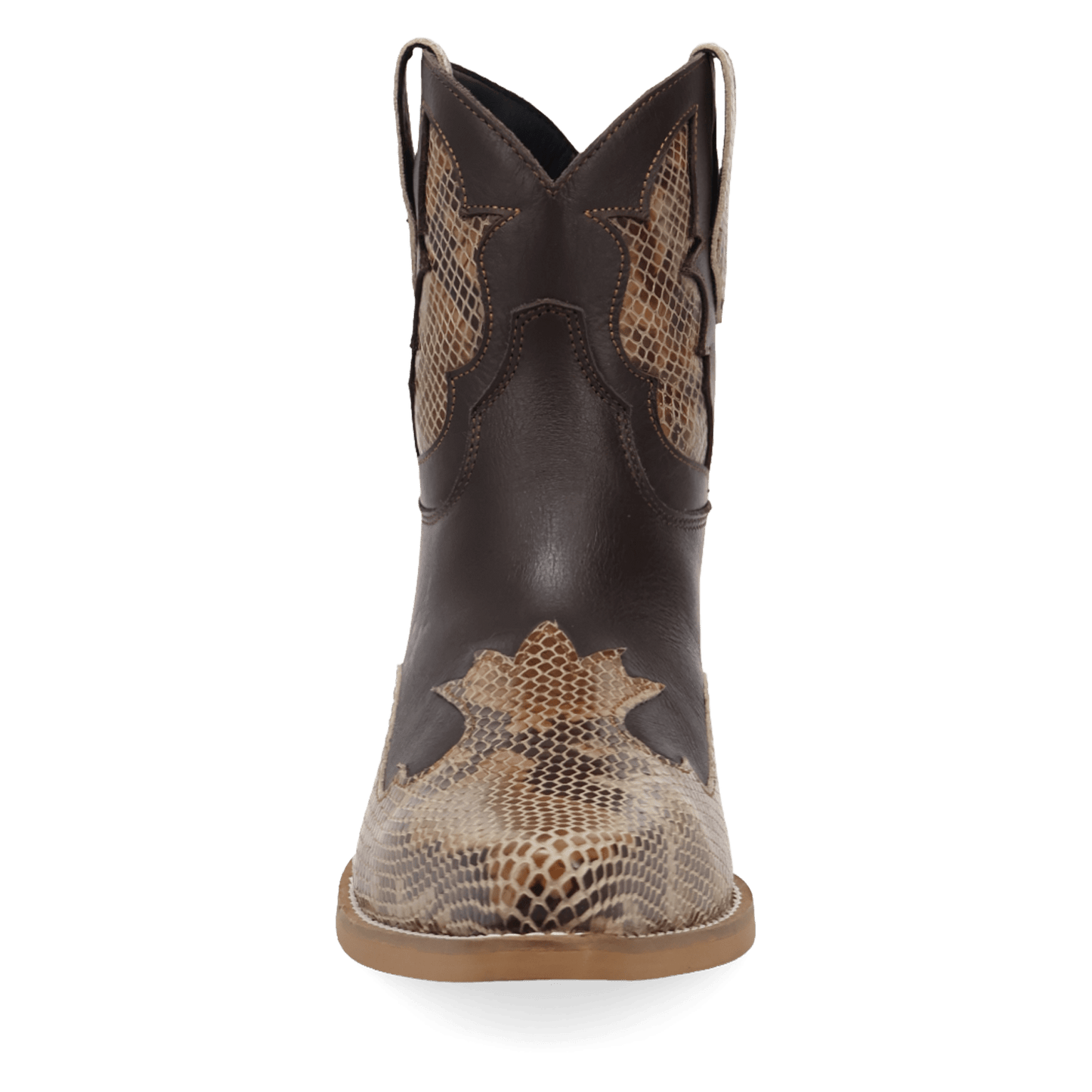 PRODUCT SHOT SERPICO LEATHER BOOT AT FRONT ANGLE