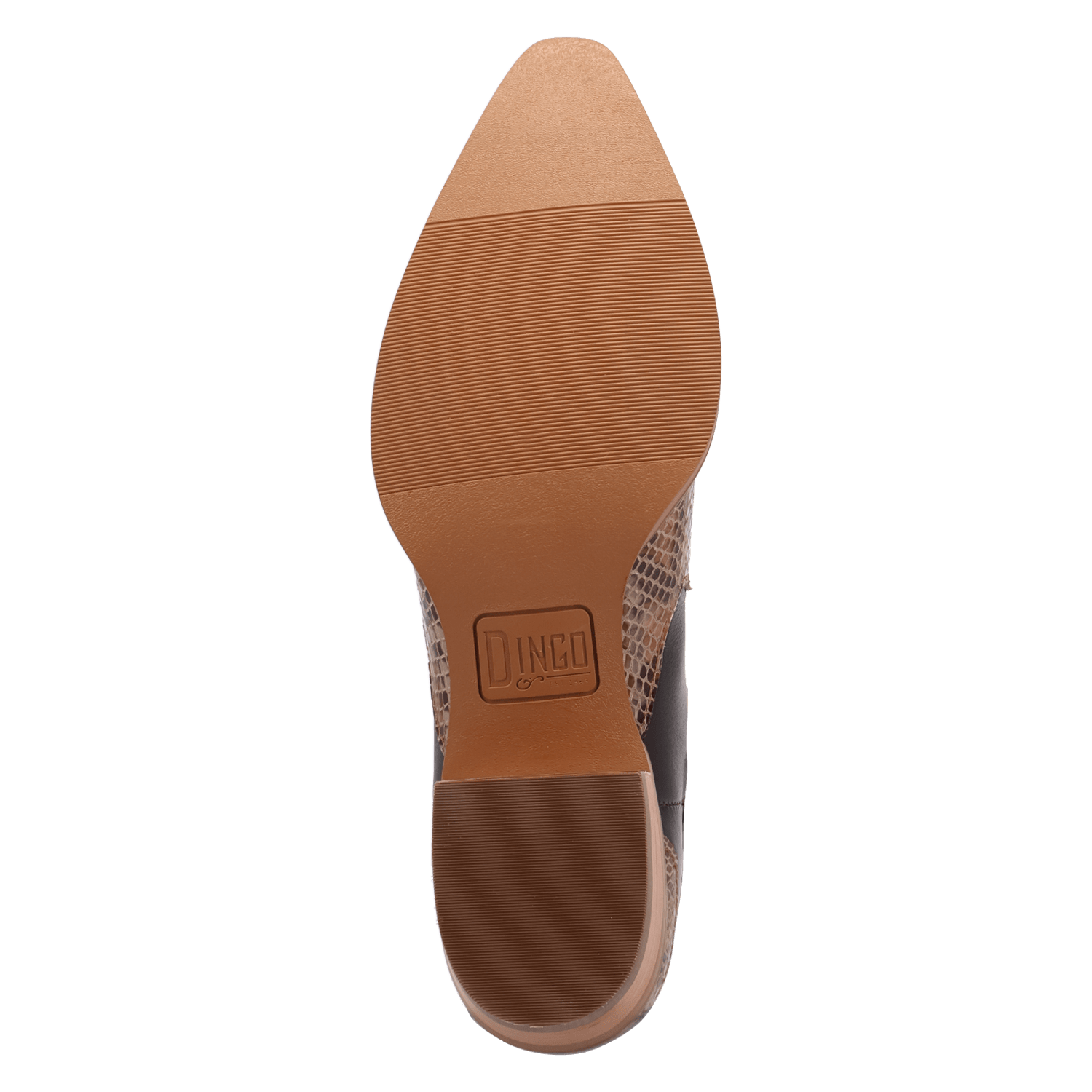 PRODUCT SHOT SERPICO LEATHER BOOT AT OUTSOLE ANGLE