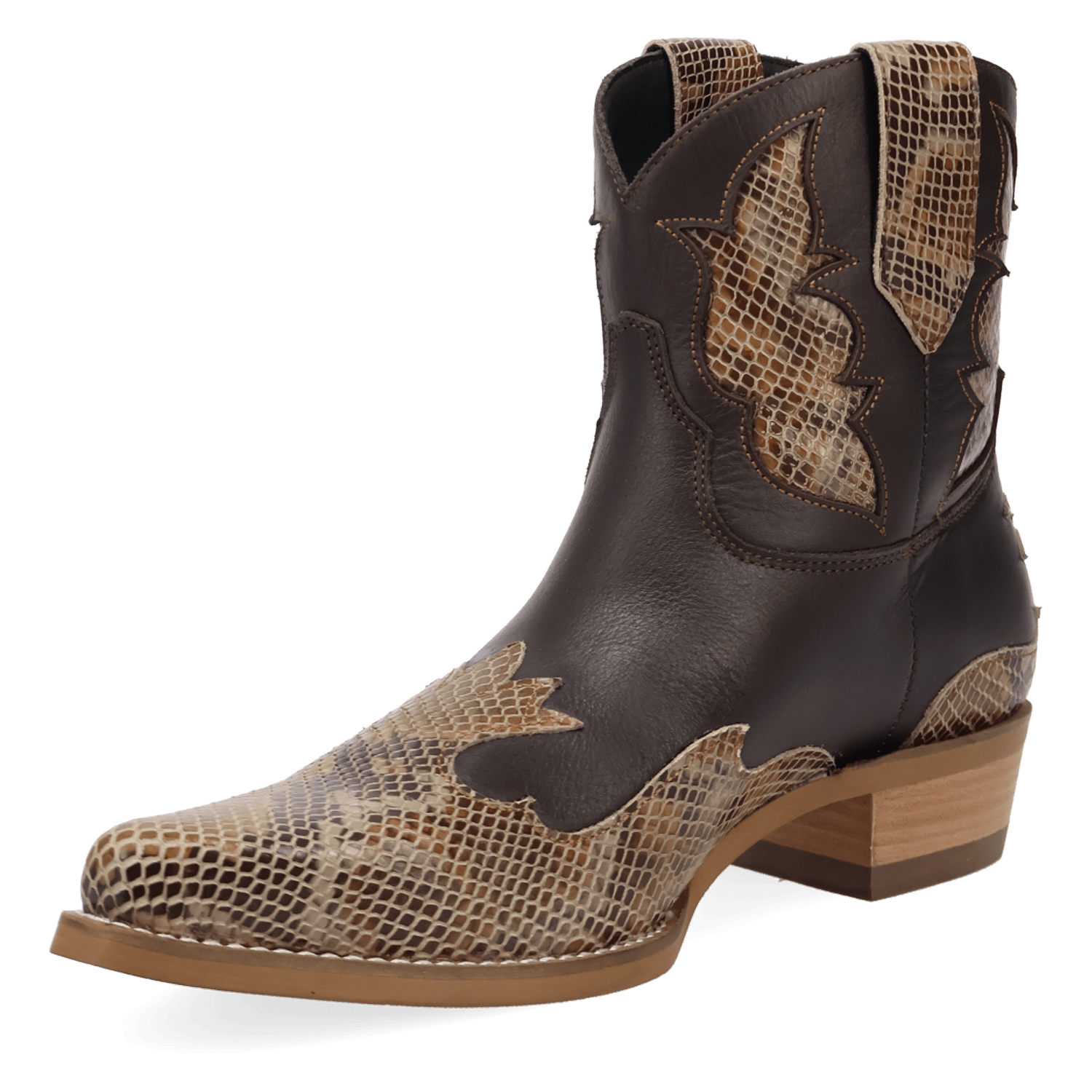 PRODUCT SHOT SERPICO LEATHER BOOT AT 225 DEGREE ANGLE