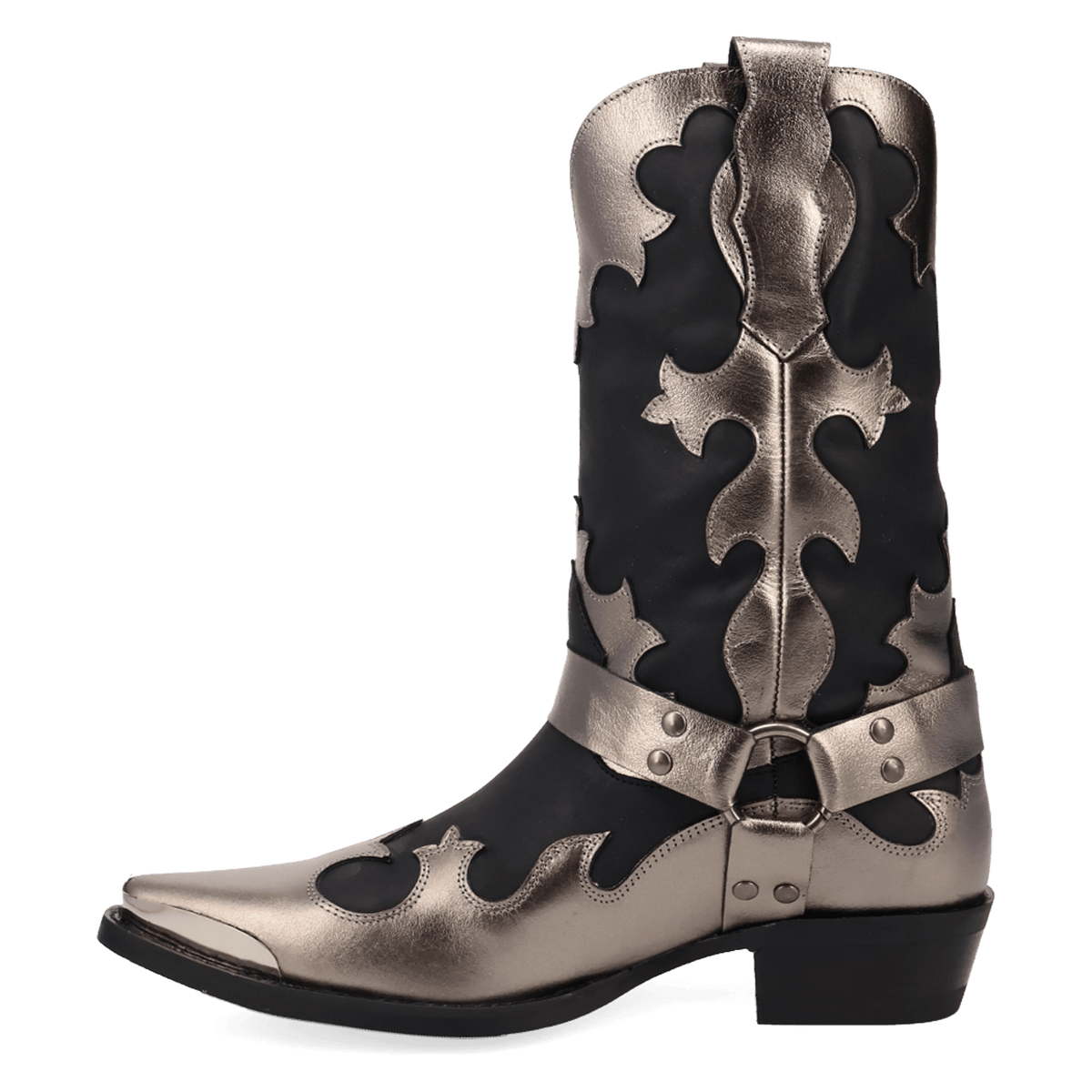 PRODUCT SHOT DESPERADO LEATHER BOOT AT 135 DEGREE OUTSIDE ANGLE