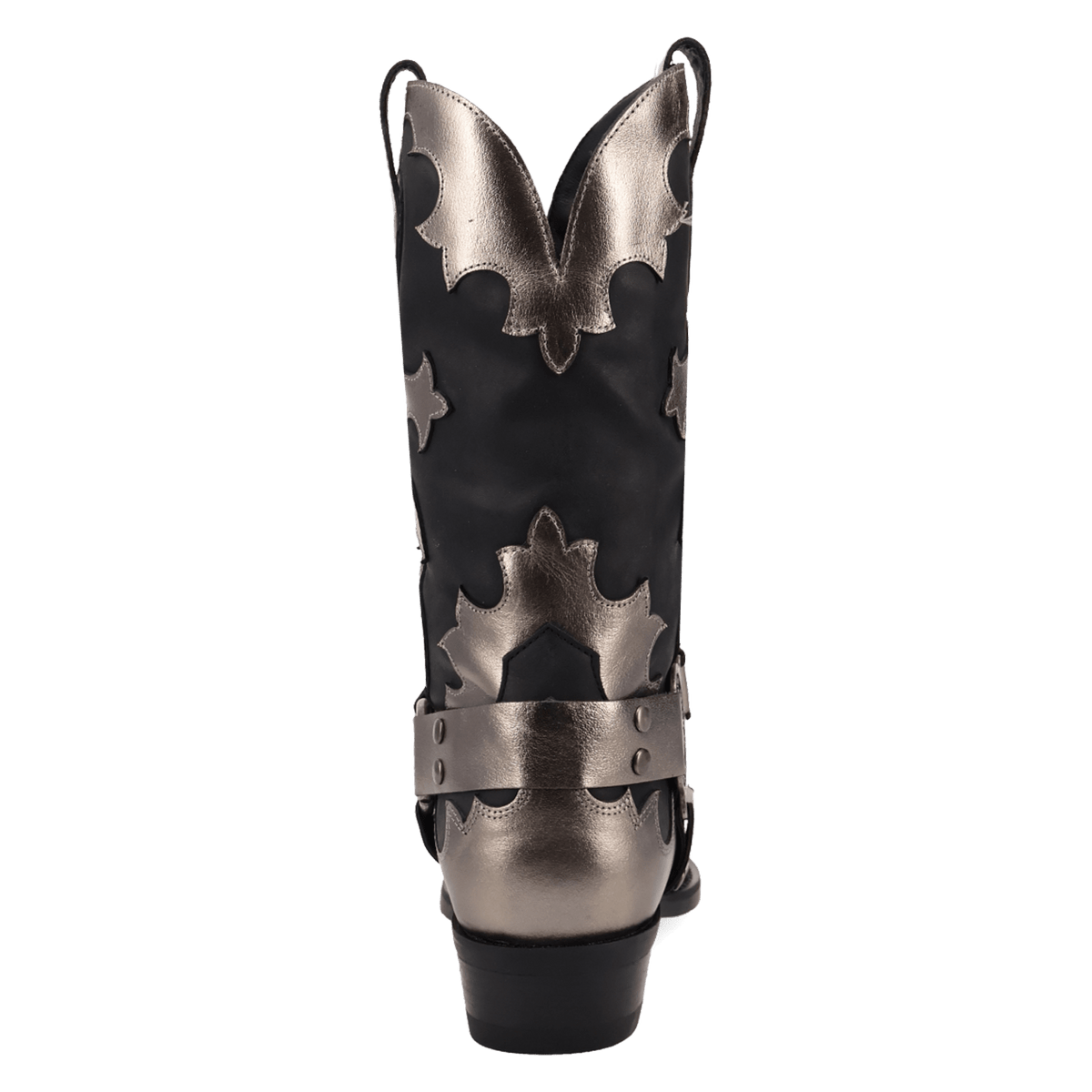 PRODUCT SHOT DESPERADO LEATHER BOOT AT 180 DEGREE BACK ANGLE