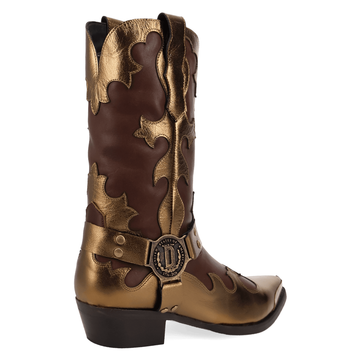 PRODUCT SHOT DESPERADO LEATHER BOOT AT 315 DEGREE ANGLE