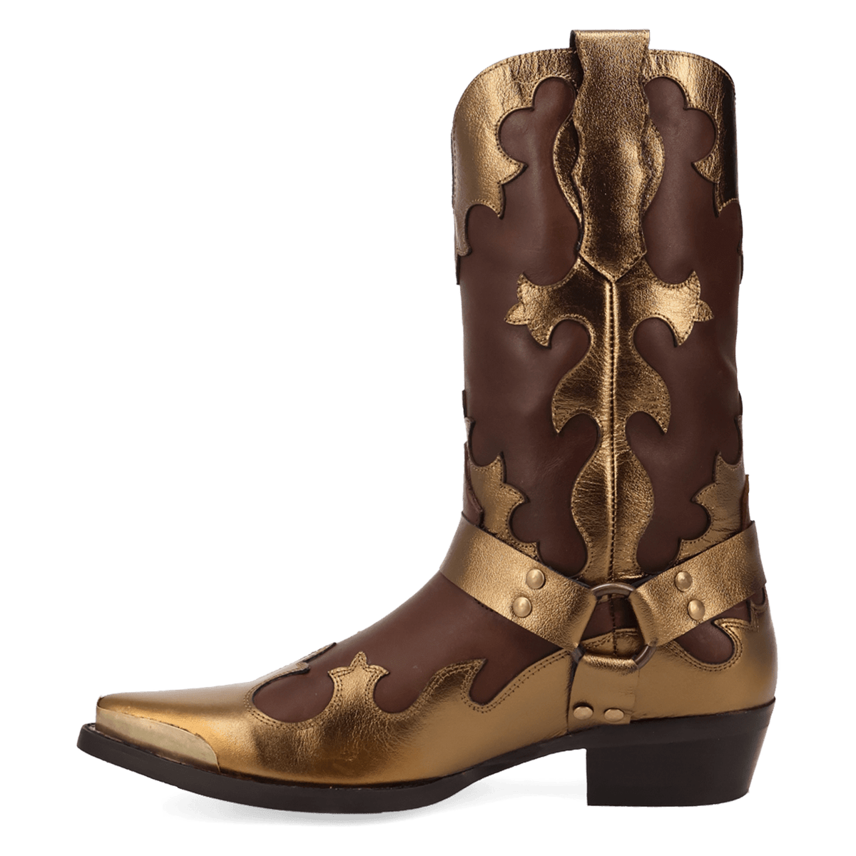 PRODUCT SHOT DESPERADO LEATHER BOOT AT 135 DEGREE OUTSIDE ANGLE