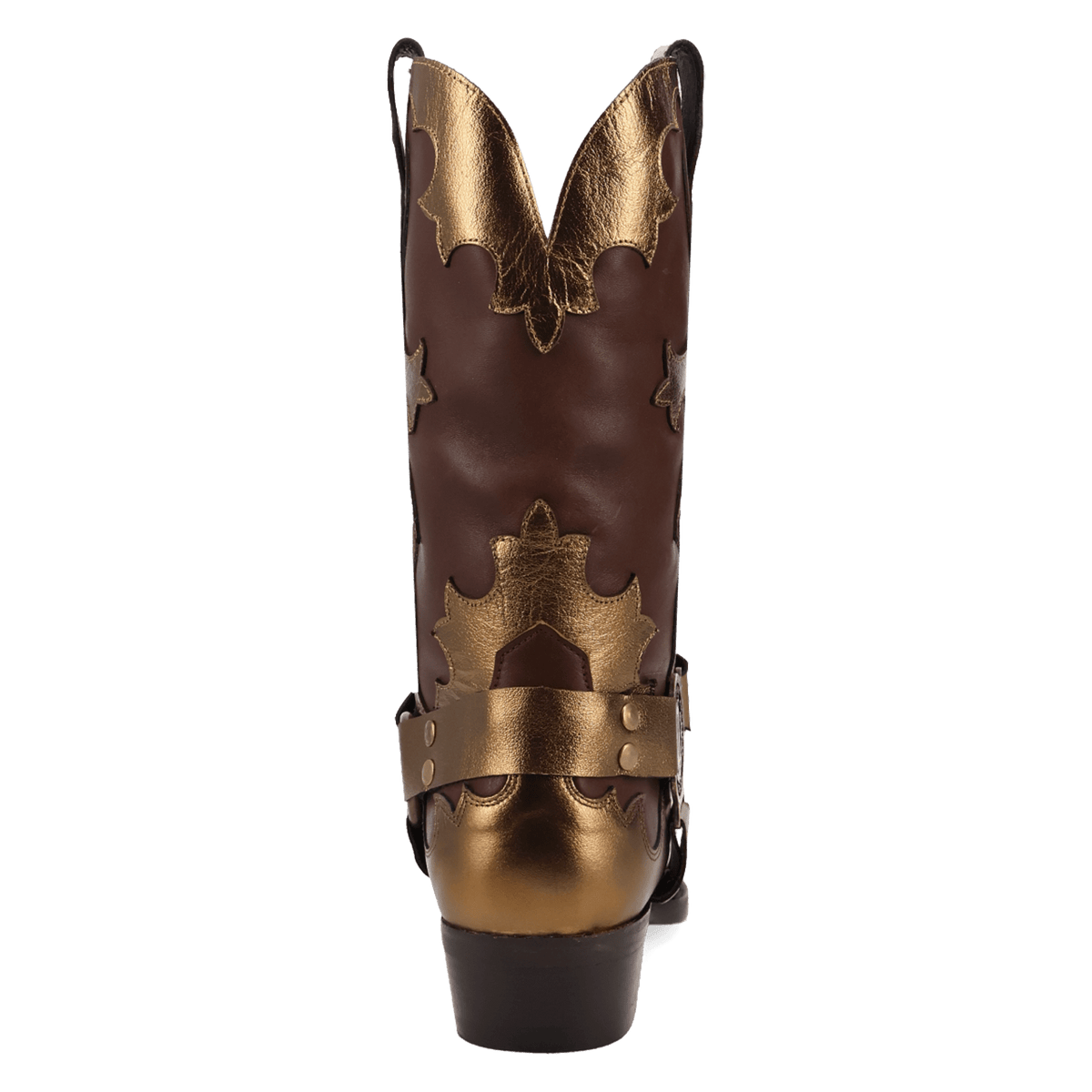 PRODUCT SHOT DESPERADO LEATHER BOOT AT 180 DEGREE BACK ANGLE