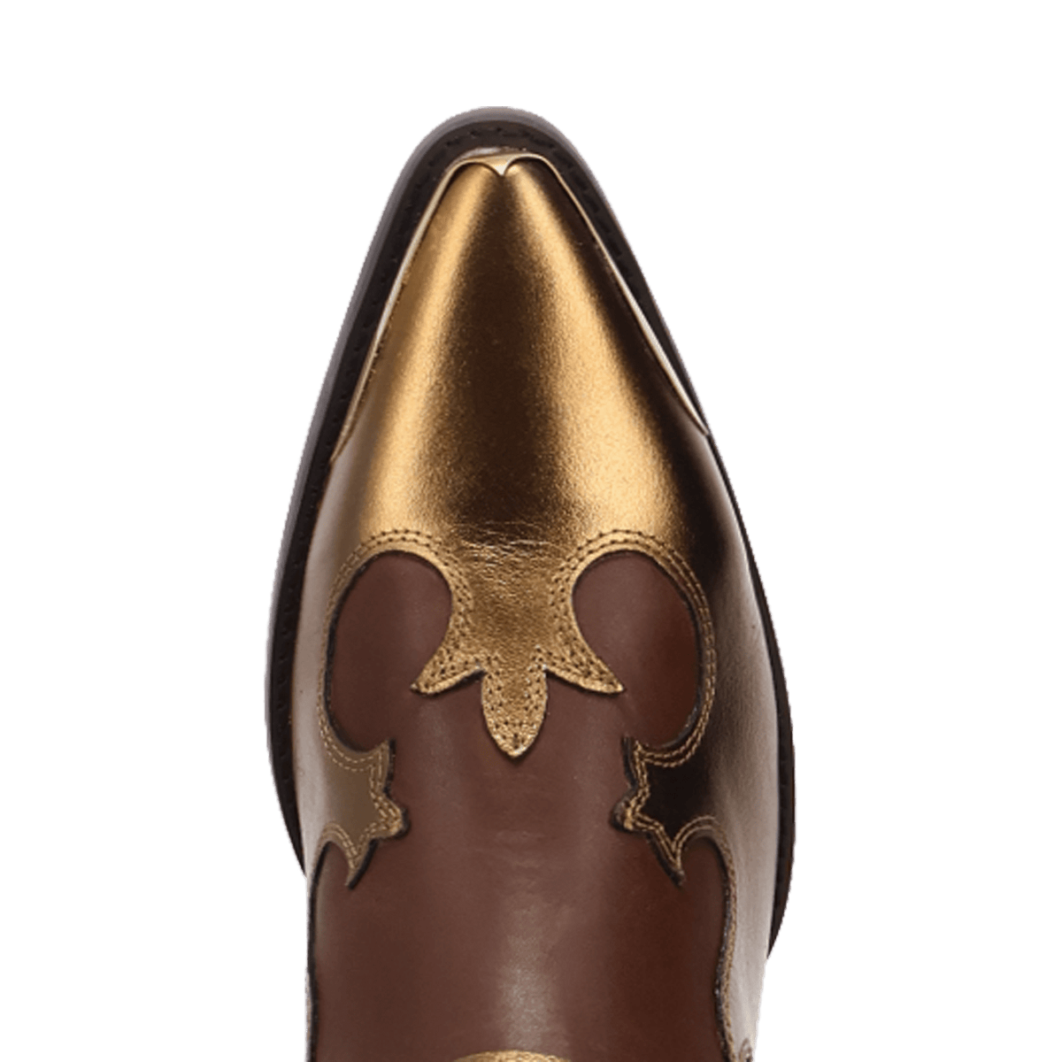 PRODUCT SHOT DESPERADO LEATHER BOOT AT TOE ANGLE
