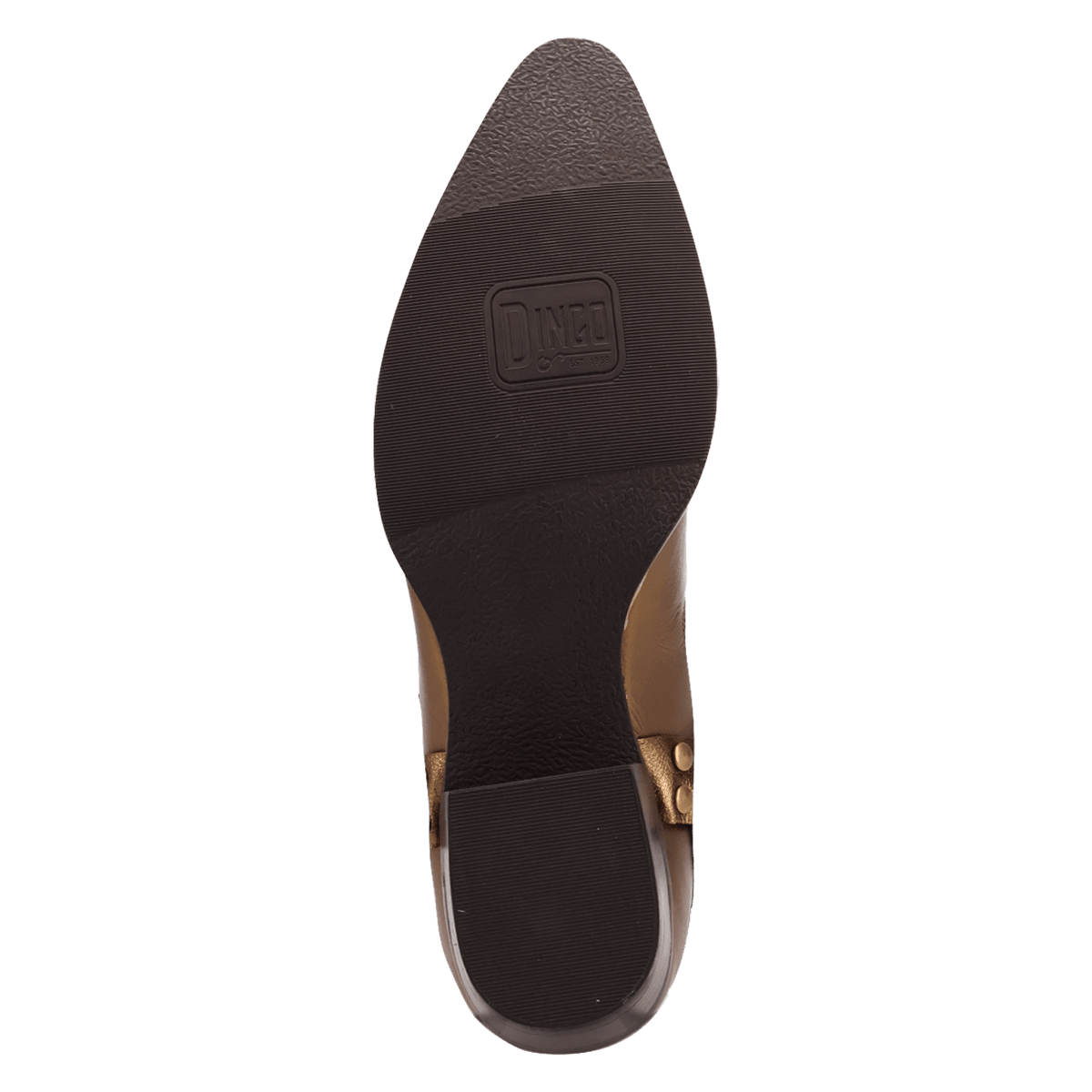 PRODUCT SHOT DESPERADO LEATHER BOOT AT OUTSOLE ANGLE