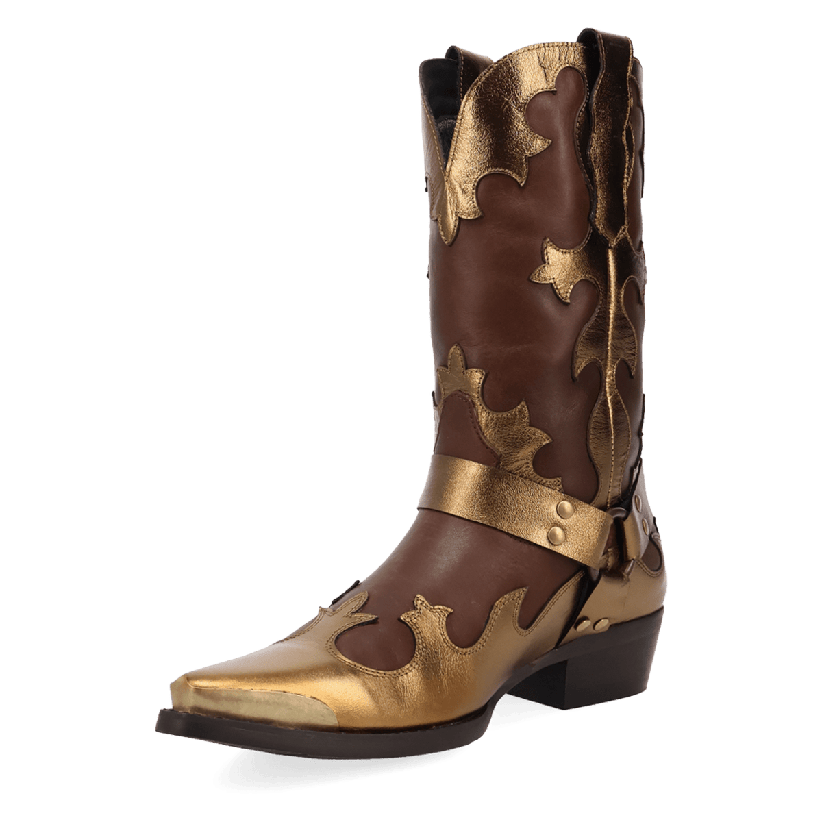 PRODUCT SHOT DESPERADO LEATHER BOOT AT 225 DEGREE ANGLE