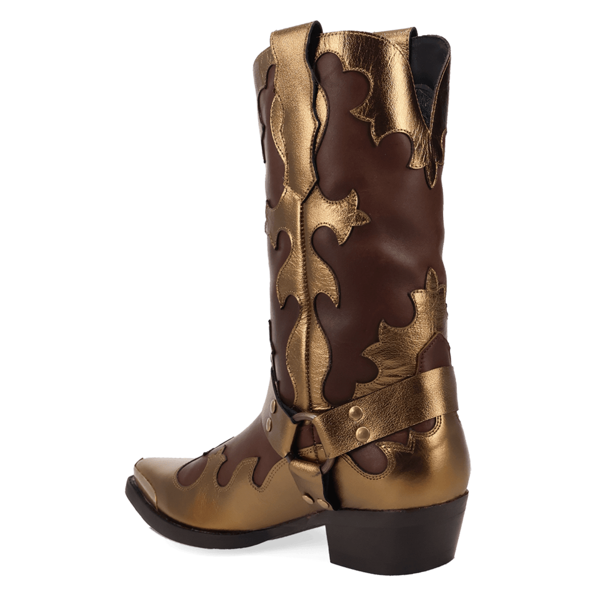 PRODUCT SHOT DESPERADO LEATHER BOOT AT 270 DEGREE ANGLE