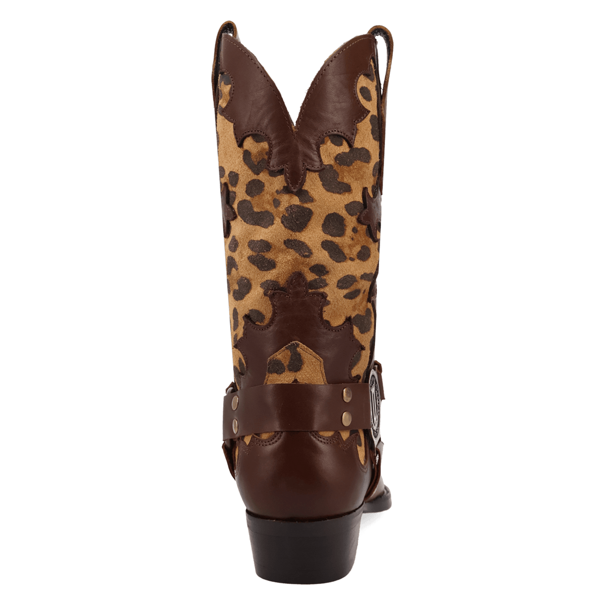 PRODUCT SHOT DESPERADO LEATHER BOOT AT 180 DEGREE BACK ANGLE