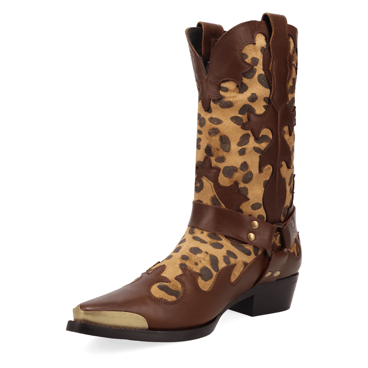 PRODUCT SHOT DESPERADO LEATHER BOOT AT 225 DEGREE ANGLE